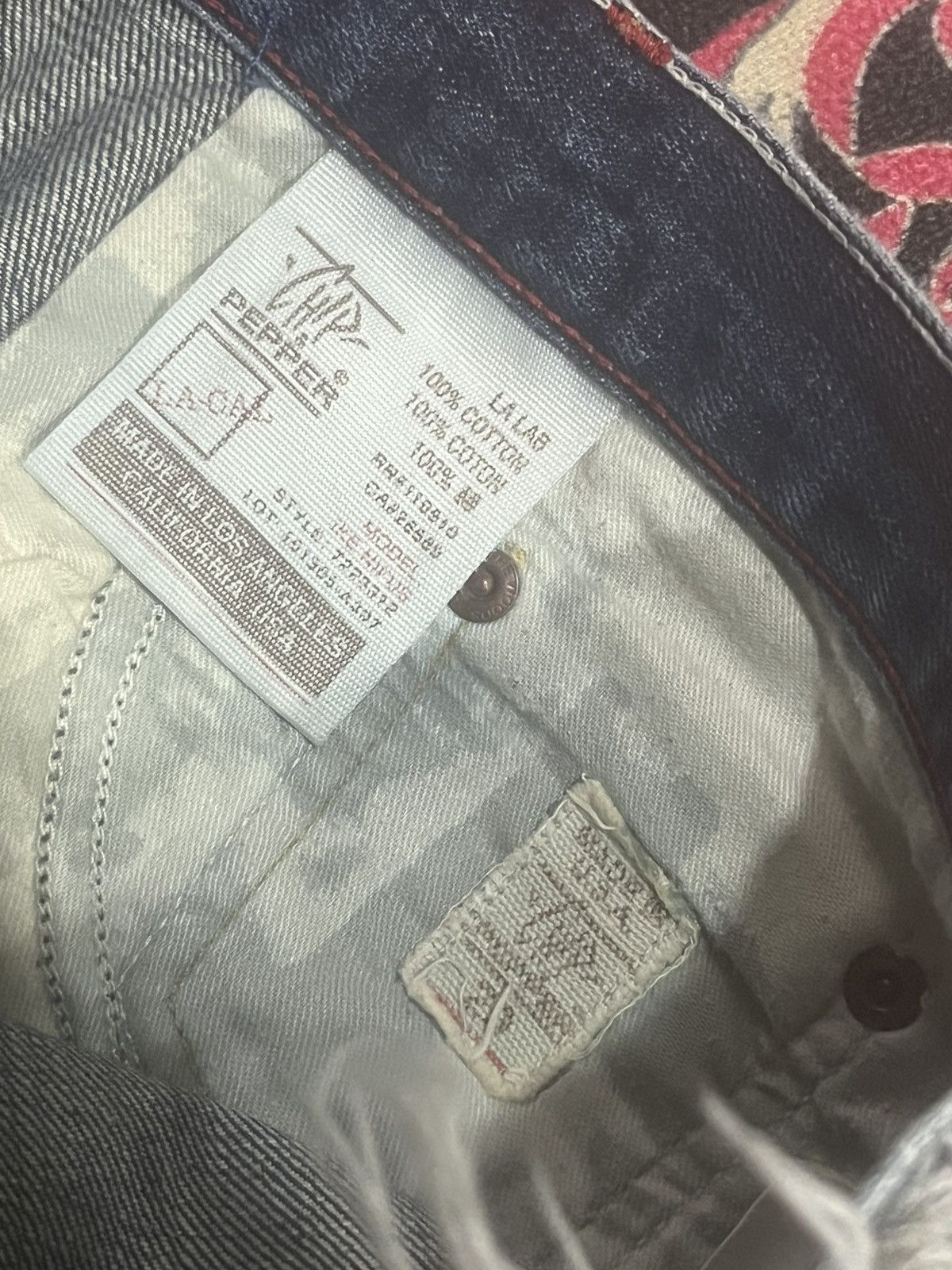 Chip & Pepper Vintage Chip & Pepper Blue Faded Whisker Rip Straight Jeans Size US 29 - 16 Thumbnail