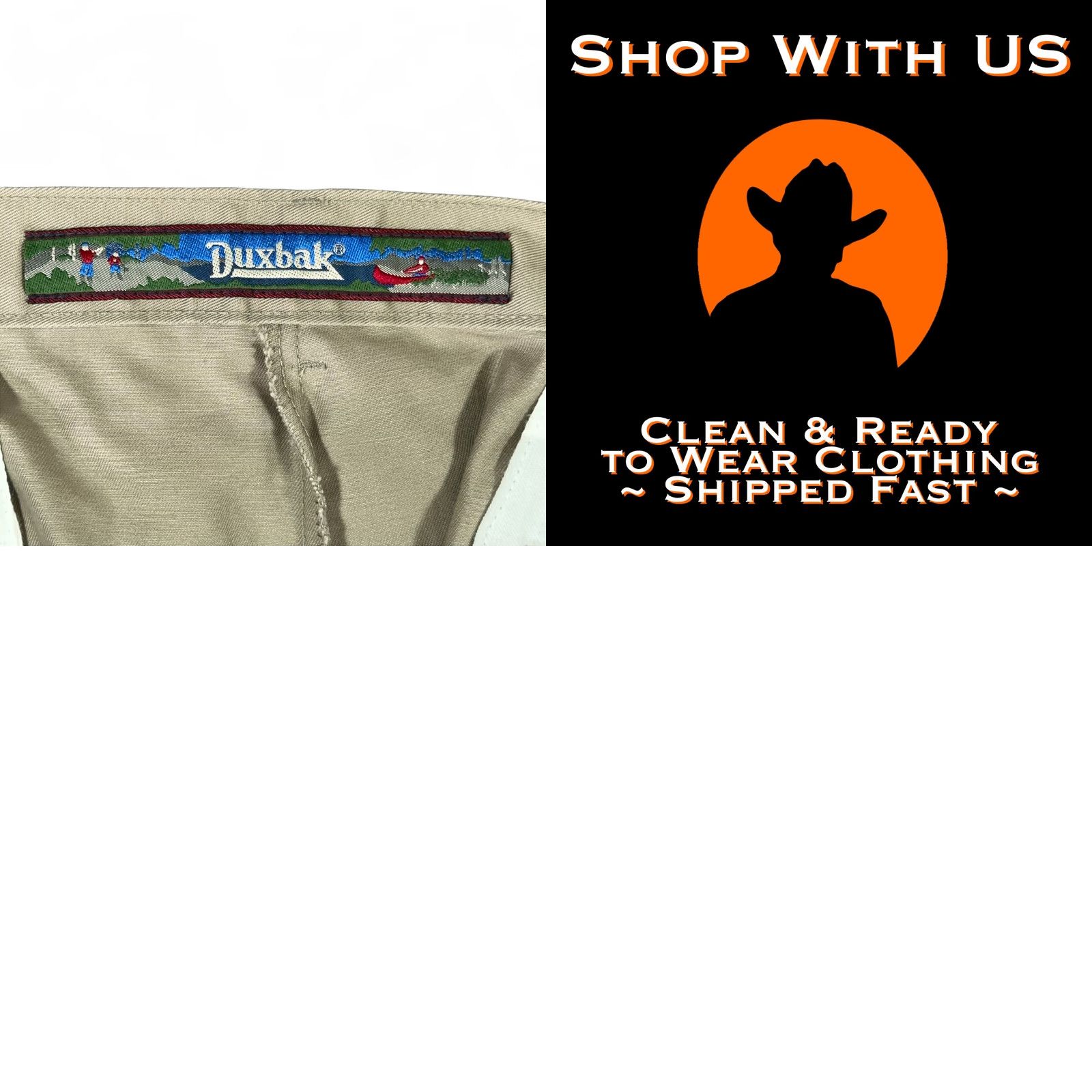 Vintage VINTAGE Duxbak Pants Mens 36x30 Khaki Casual 90s Nature 36 Khaki Mens 90s Duxbak Pants Size US 36 / EU 52 - 8 Thumbnail