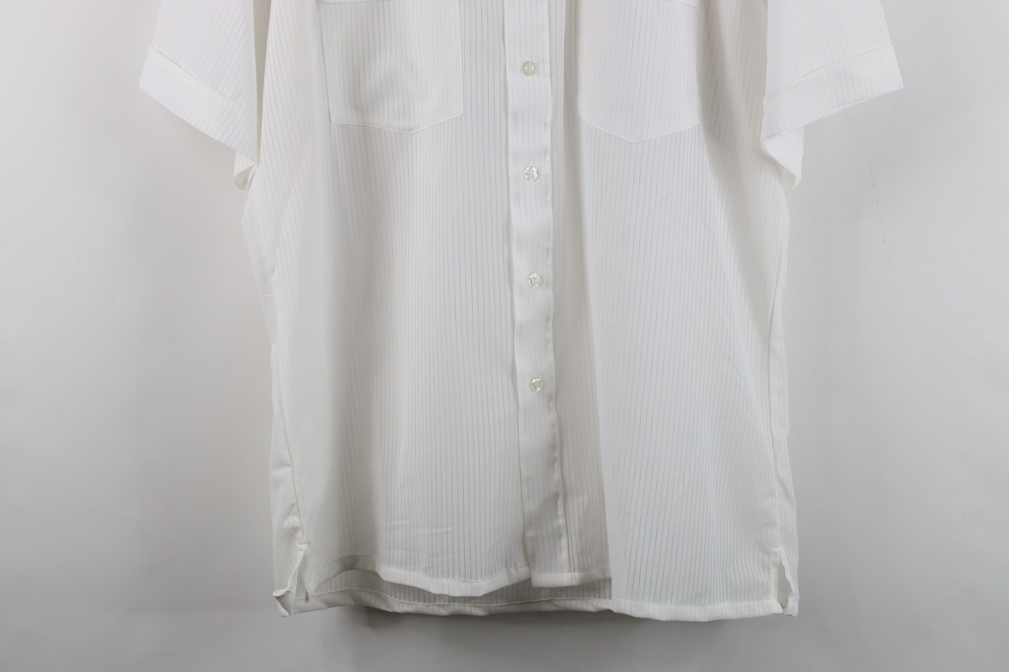 Vintage Deadstock Vintage 90s Streetwear Knit Collared Button Shirt Size US L / EU 52-54 / 3 - 3 Thumbnail