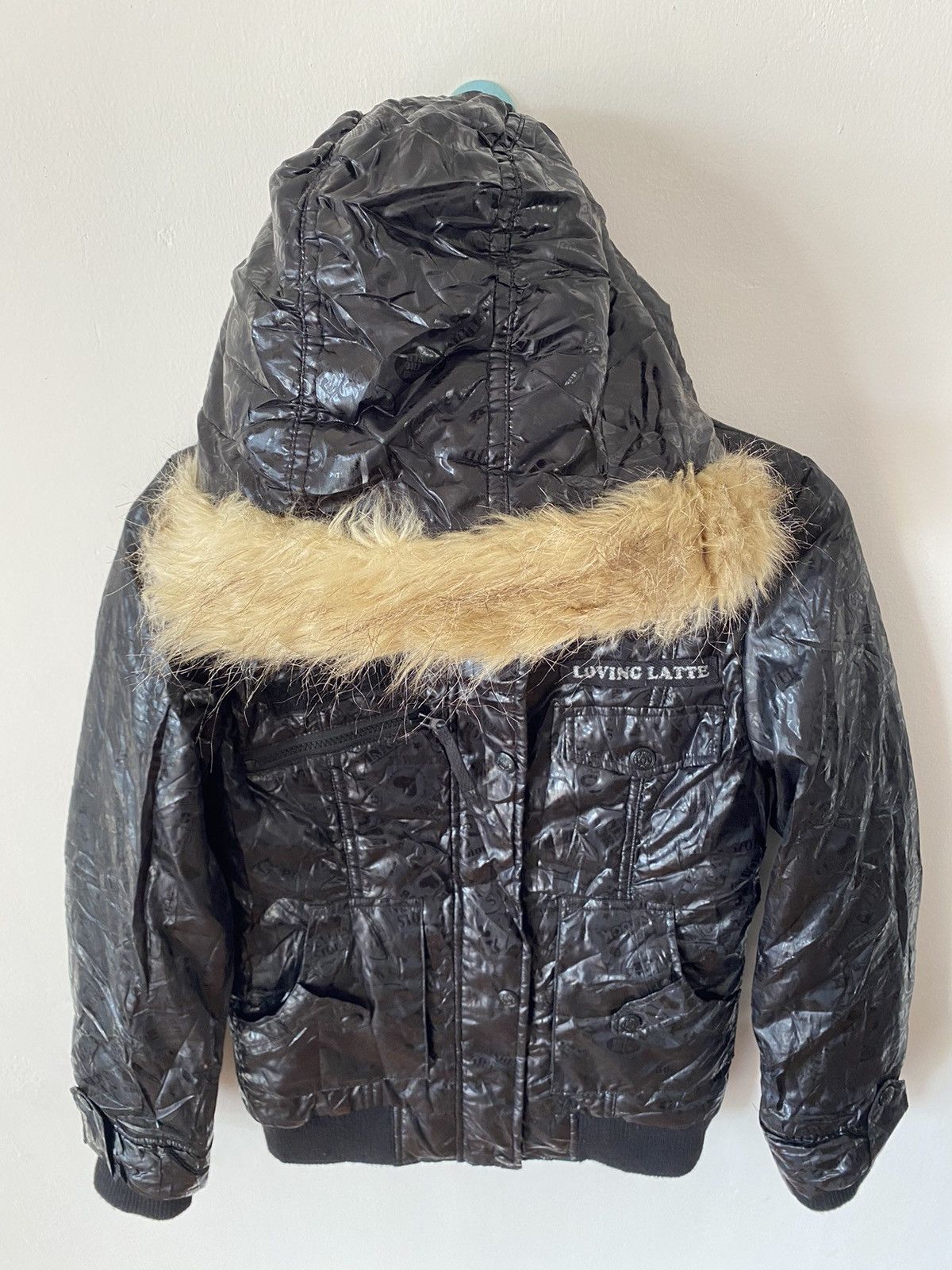 GOSTAR DE FUGA Pink Latte Puffer Fur Monogram Like IFSW9 Style Size US M / EU 48-50 / 2 - 6 Thumbnail