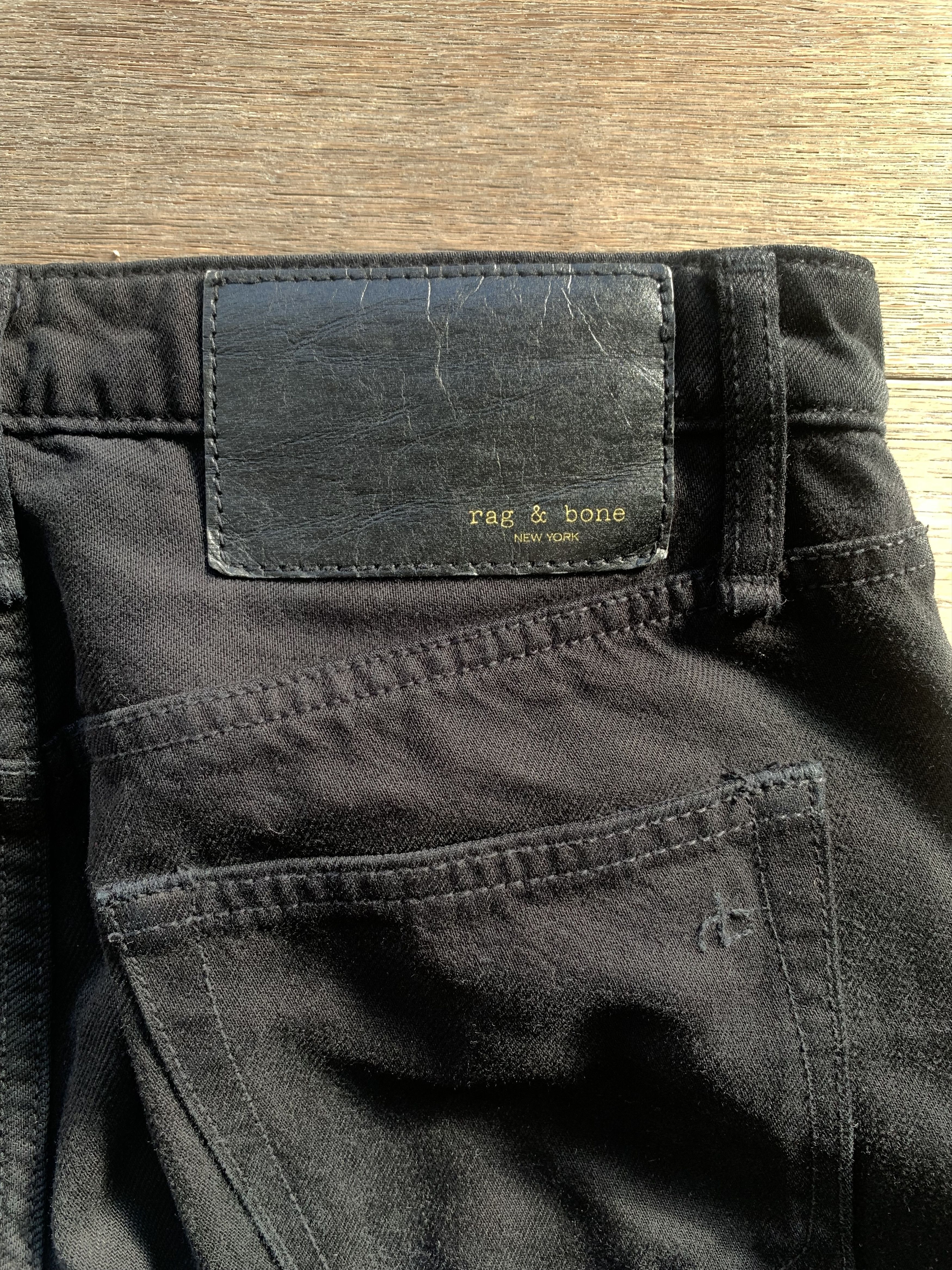 Rag & Bone Rag & Bone Black Organic Cotton Maya Jeans Size 23" - 4 Thumbnail