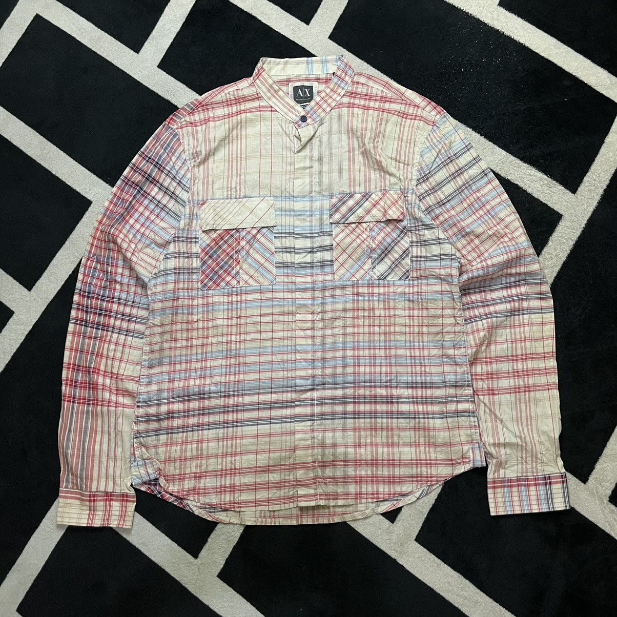 Kapital Armani Exchange Multi-Direction Plaid Shirt| missoni style Size US L / EU 52-54 / 3 - 1 Thumbnail