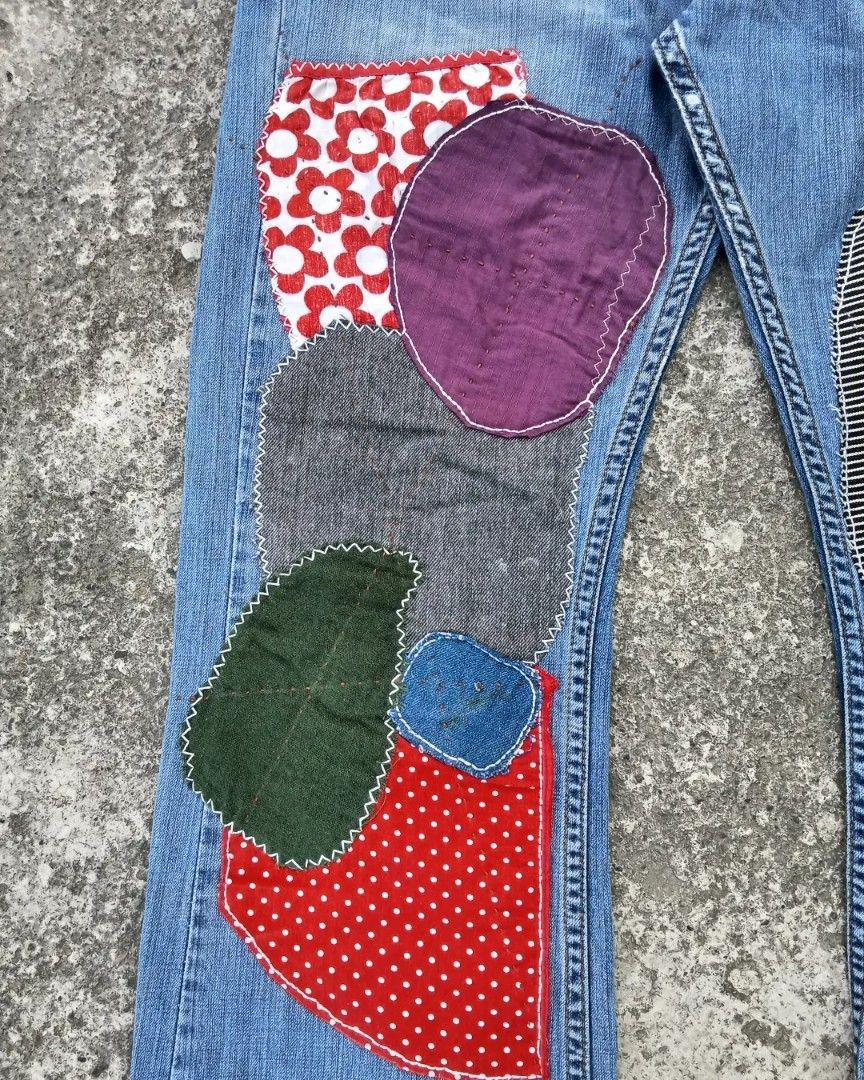 Levi's reworker denim distressed hippie style Size US 33 - 2 Thumbnail