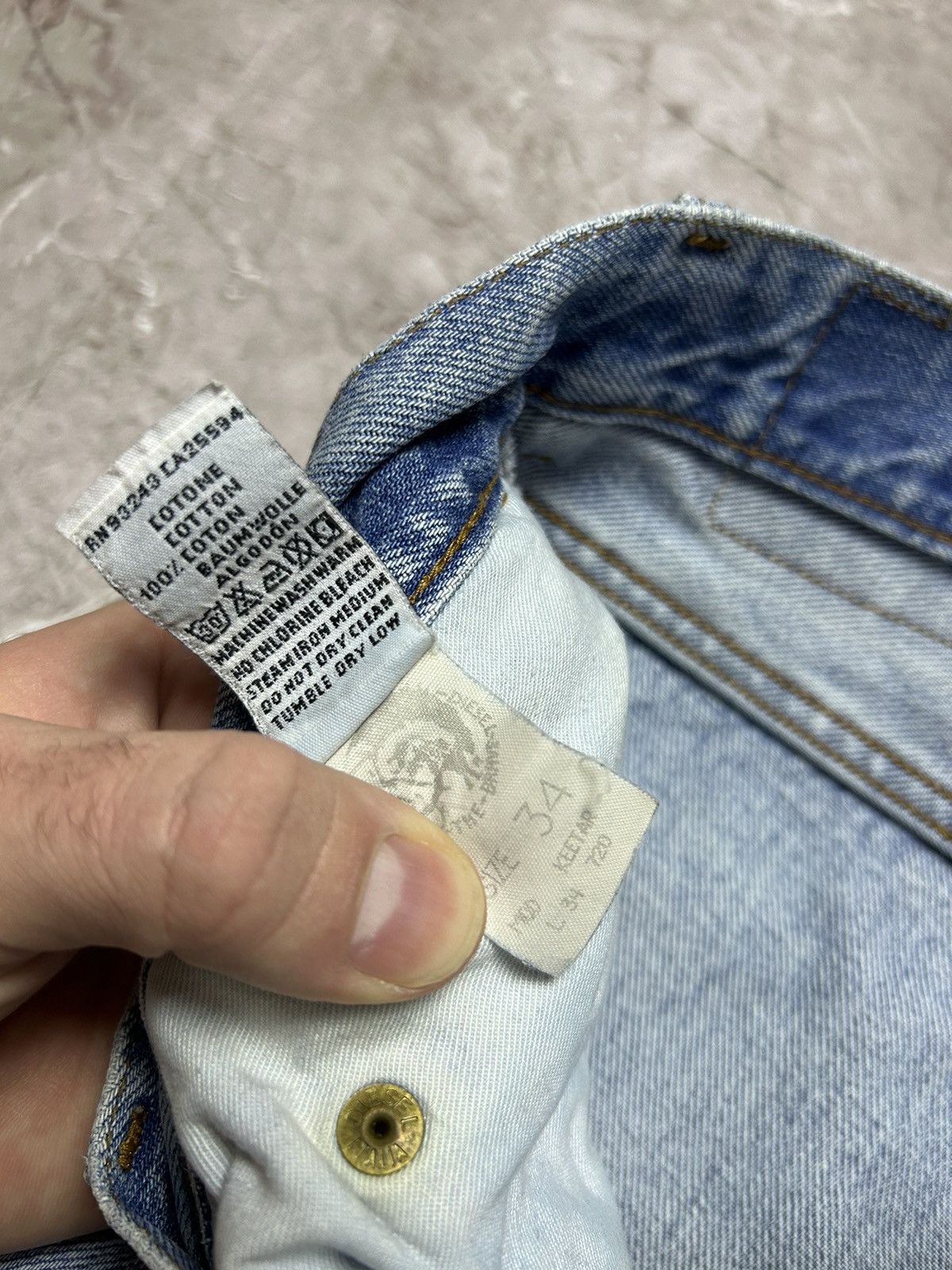 Diesel × Vintage Vintage Diesel Jeans Dirty Pants Faded Denim Distressed Y2K Size US 34 / EU 50 - 9 Thumbnail