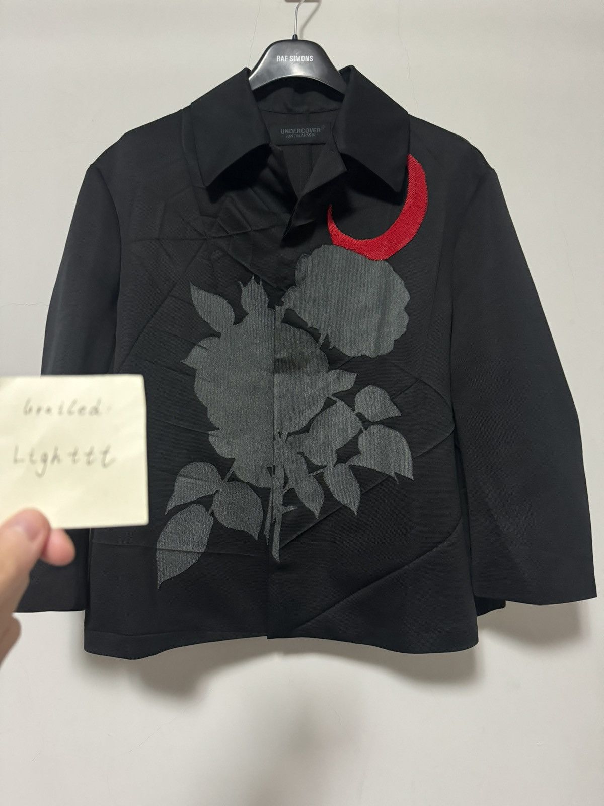 image of Undercover Ss20 Red Moon Shirt in Black, Women's (Size Medium)