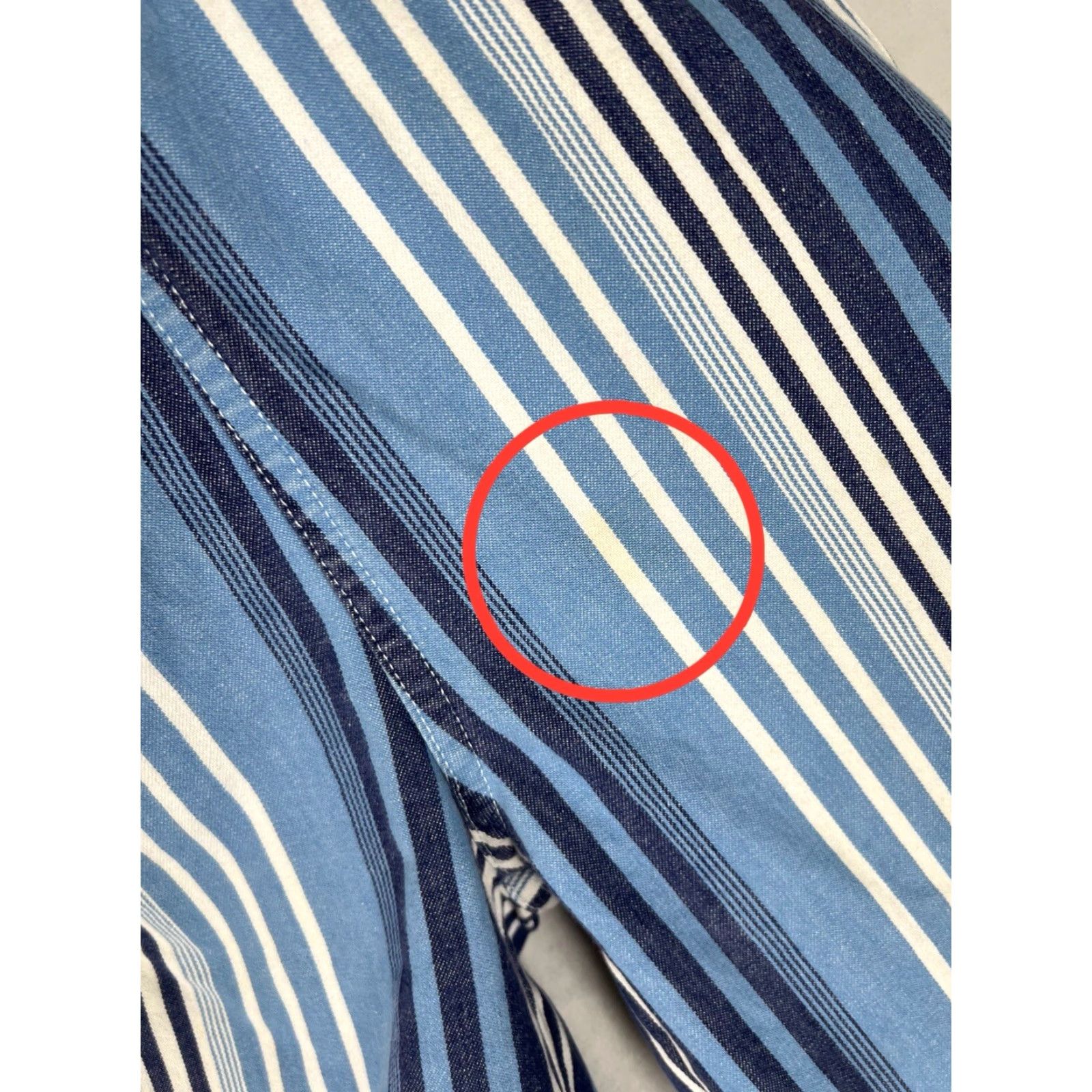 Anchor Blue VINTAGE Anchor Blue Women Jeans Striped 9 26in 30in Blue 90s Grunge Straight Size 30" / US 8 / IT 44 - 2 Thumbnail