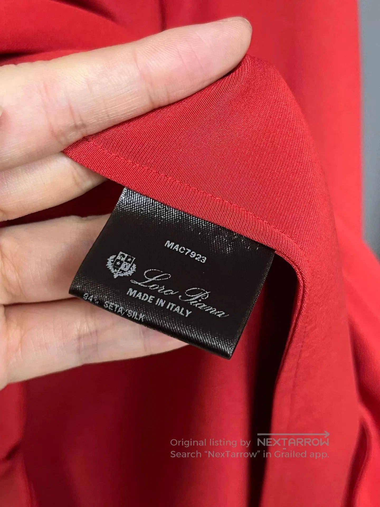 Loro Piana red silk shirt by Loro Piana. Size M / US 6-8 / IT 42-44 - 3 Thumbnail