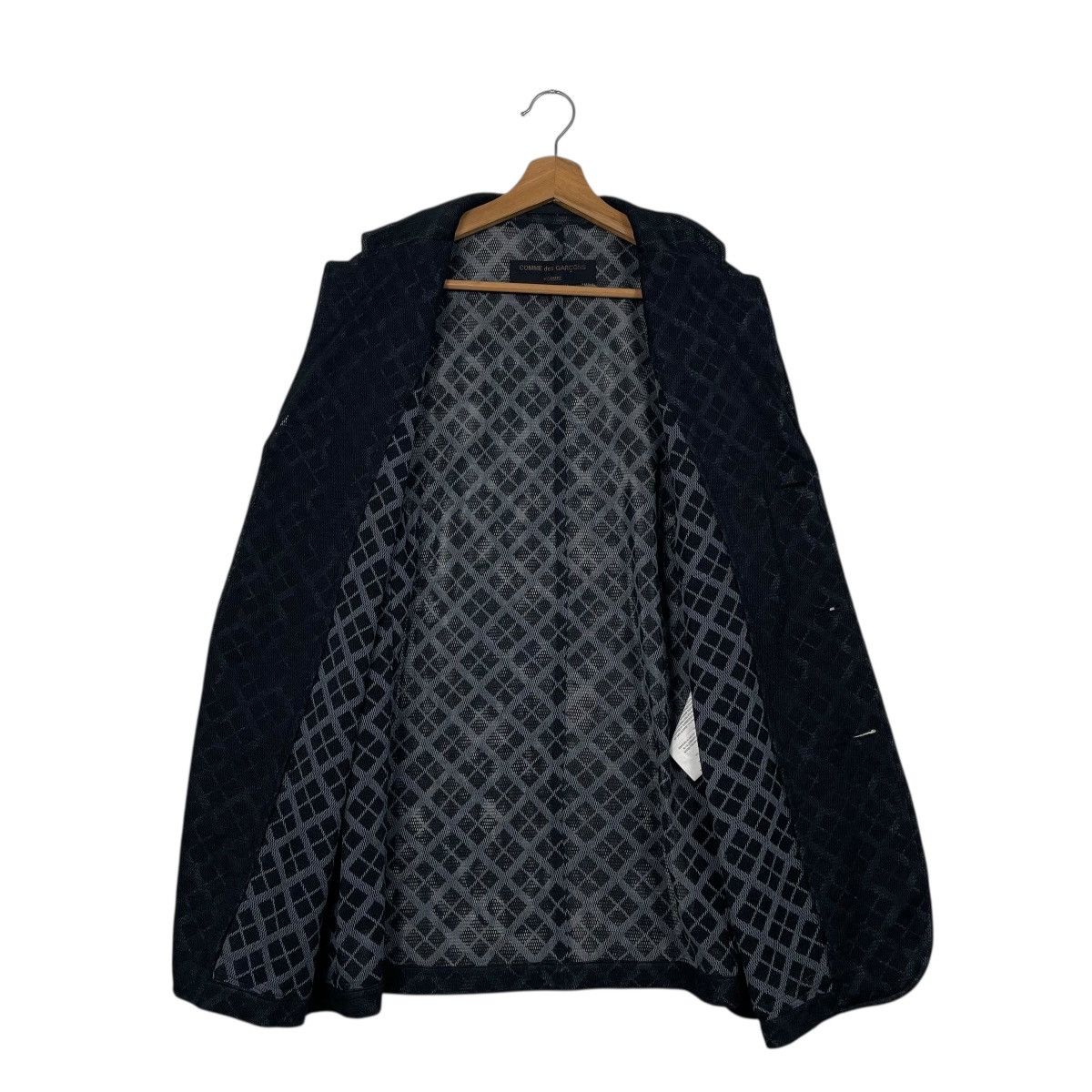 Comme des Garcons Homme Vintage AD2001 Comme Des Garcons See Through Mesh Jacket Size US L / EU 52-54 / 3 - 11 Thumbnail