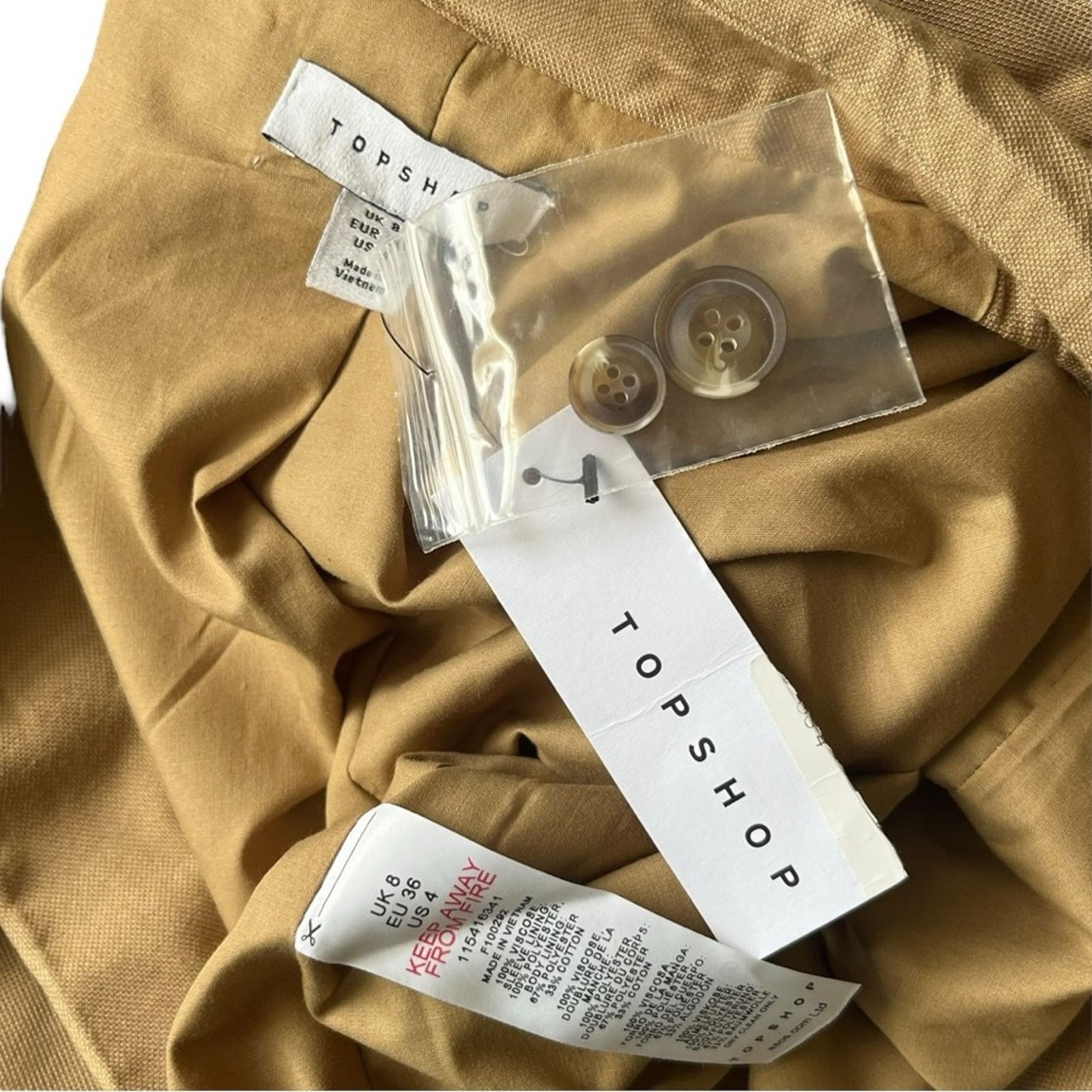 Topshop Topshop Single Breasted Oversized Blazer Jacket NWT Size S / US 4 / IT 40 - 6 Thumbnail