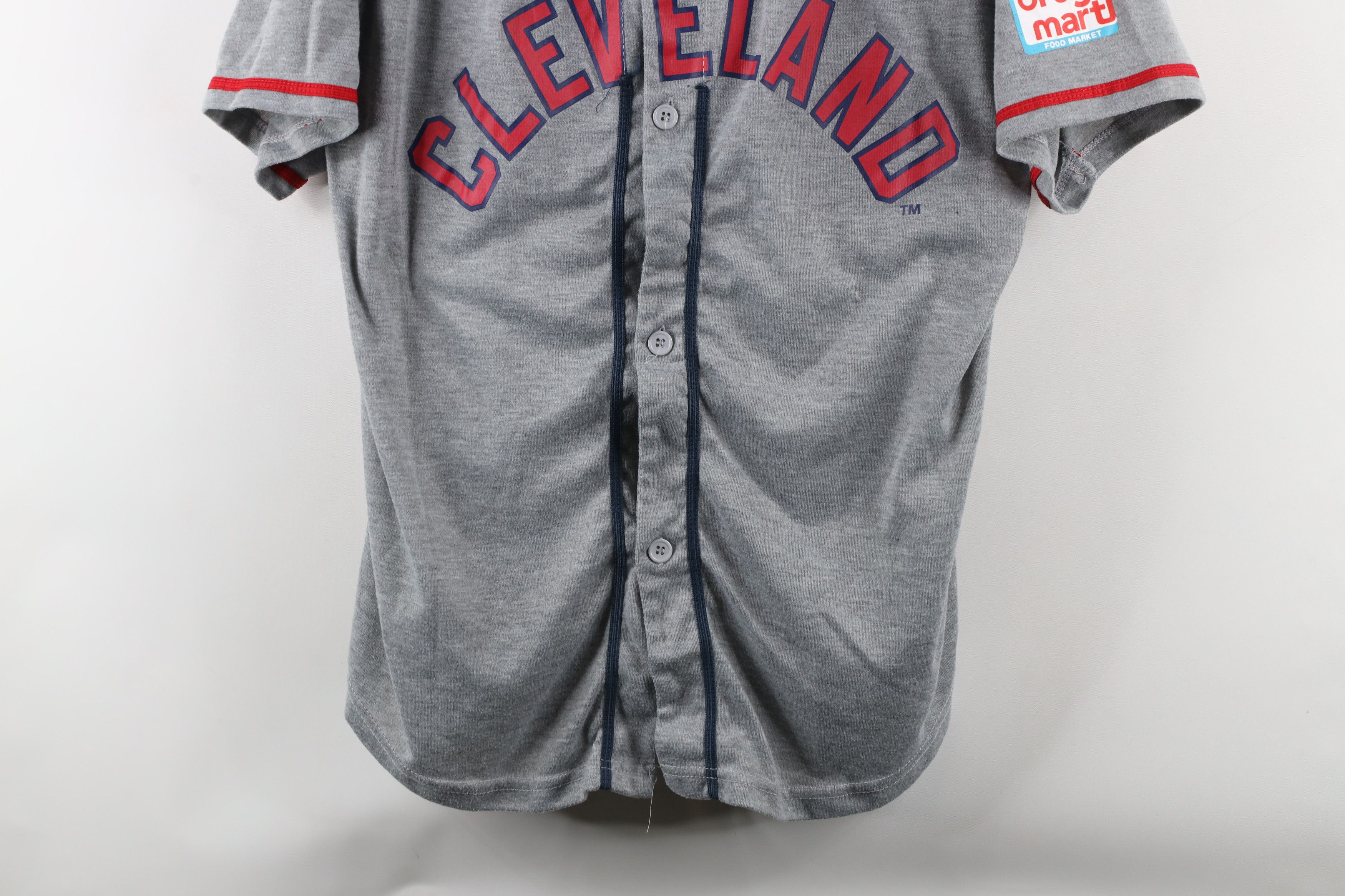 Vintage Vintage Spell Out Cleveland Indians Baseball Jersey Gray Size US XL / EU 56 / 4 - 3 Thumbnail
