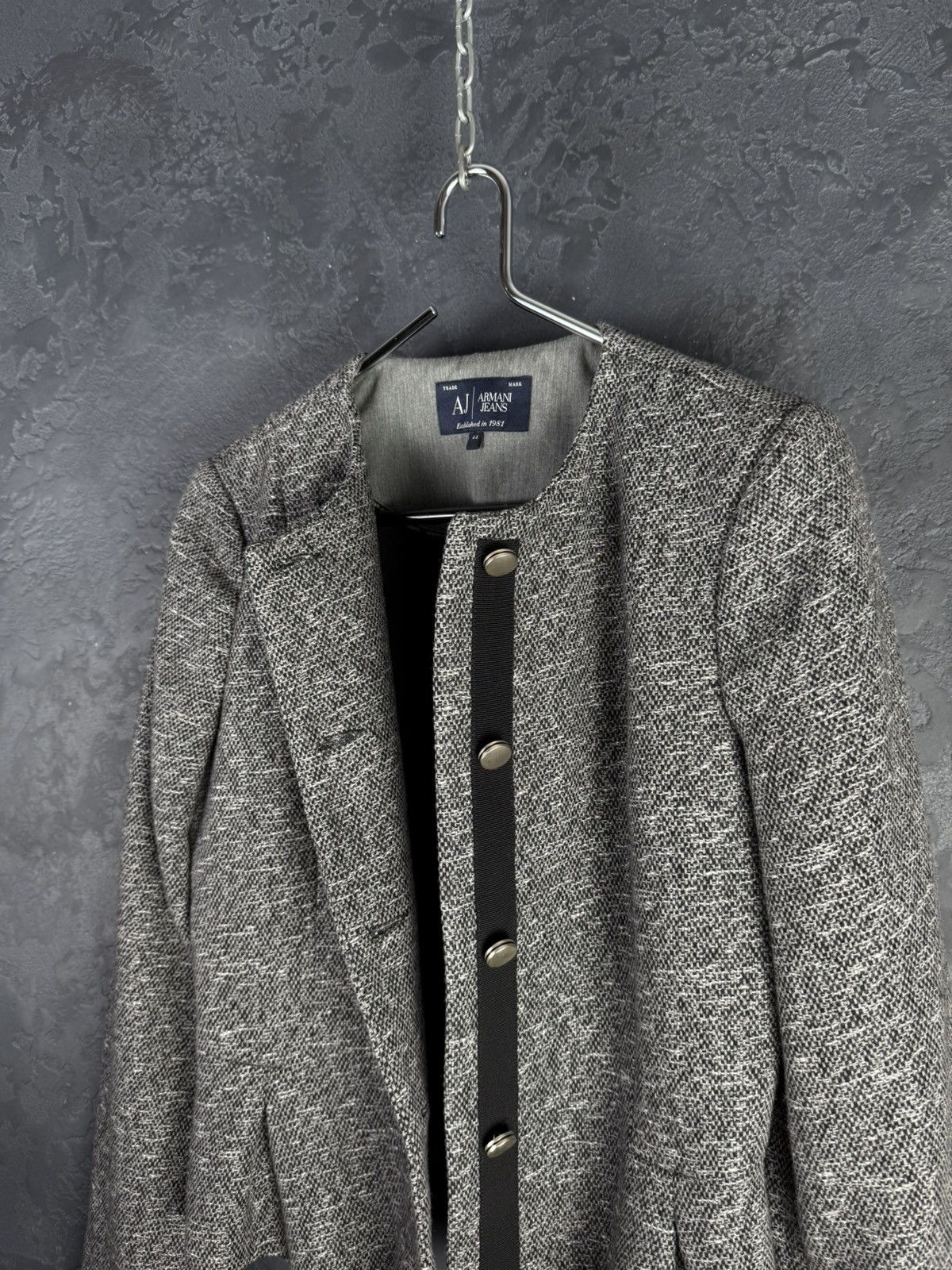 Armani × Armani Collezioni × Vintage Armani Jeans Giorgio Wool Blend Blazer Vintage Womens 44 Size M / US 6-8 / IT 42-44 - 3 Thumbnail