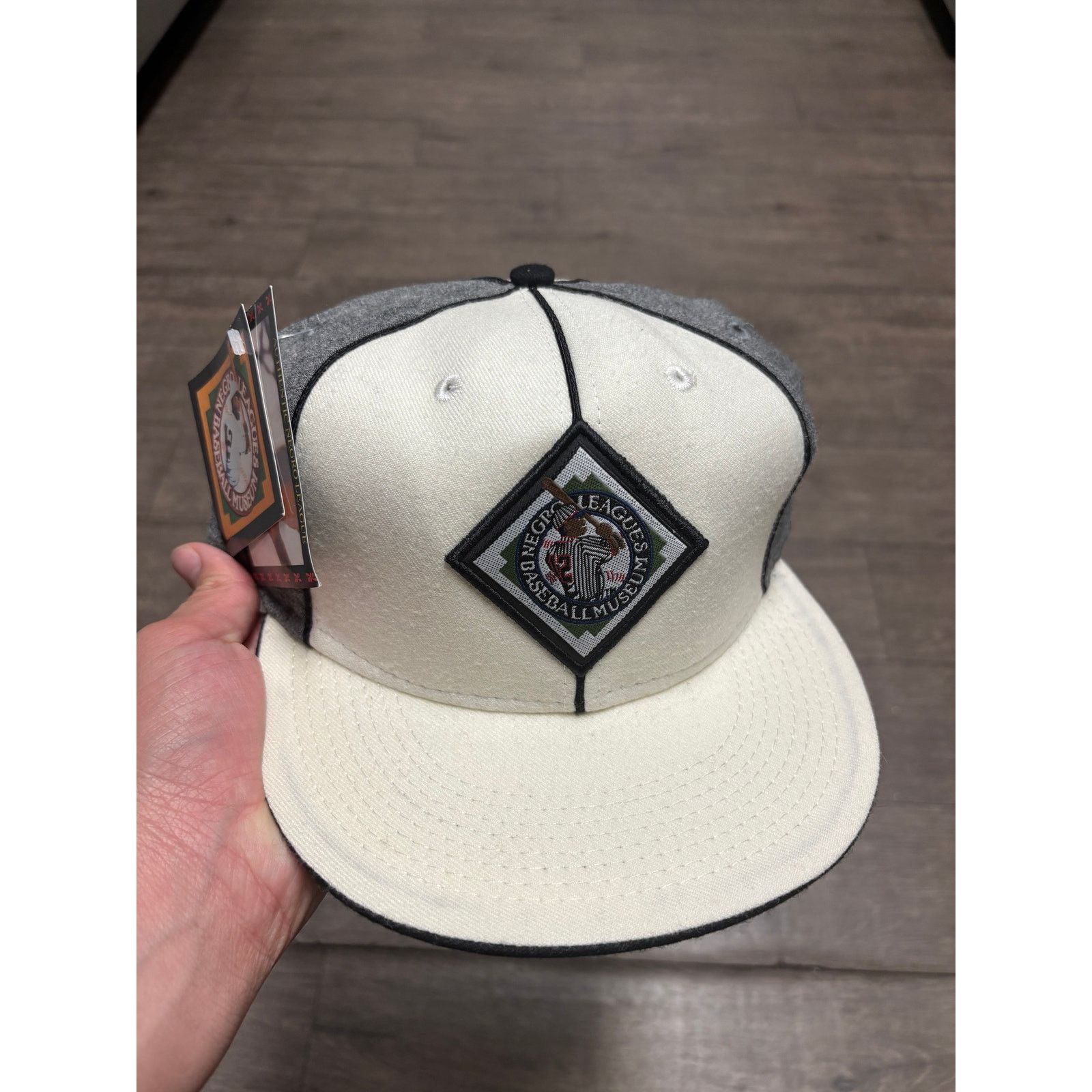 MLB × Vintage VTG NWT Negro League Baseball Museum Logo Fitted Hat 7 1/2 Size ONE SIZE - 1 Thumbnail