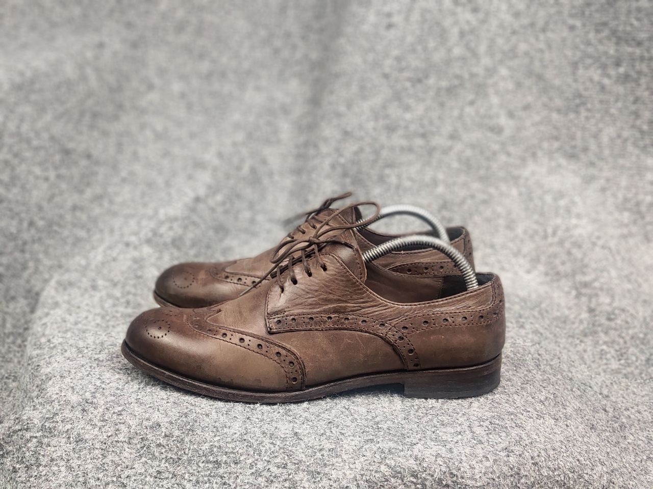 MoMA Moma Italy Design Luxe Oxford Dress Shoes Leather Brown Size US 10 / IT 40 - 8 Thumbnail