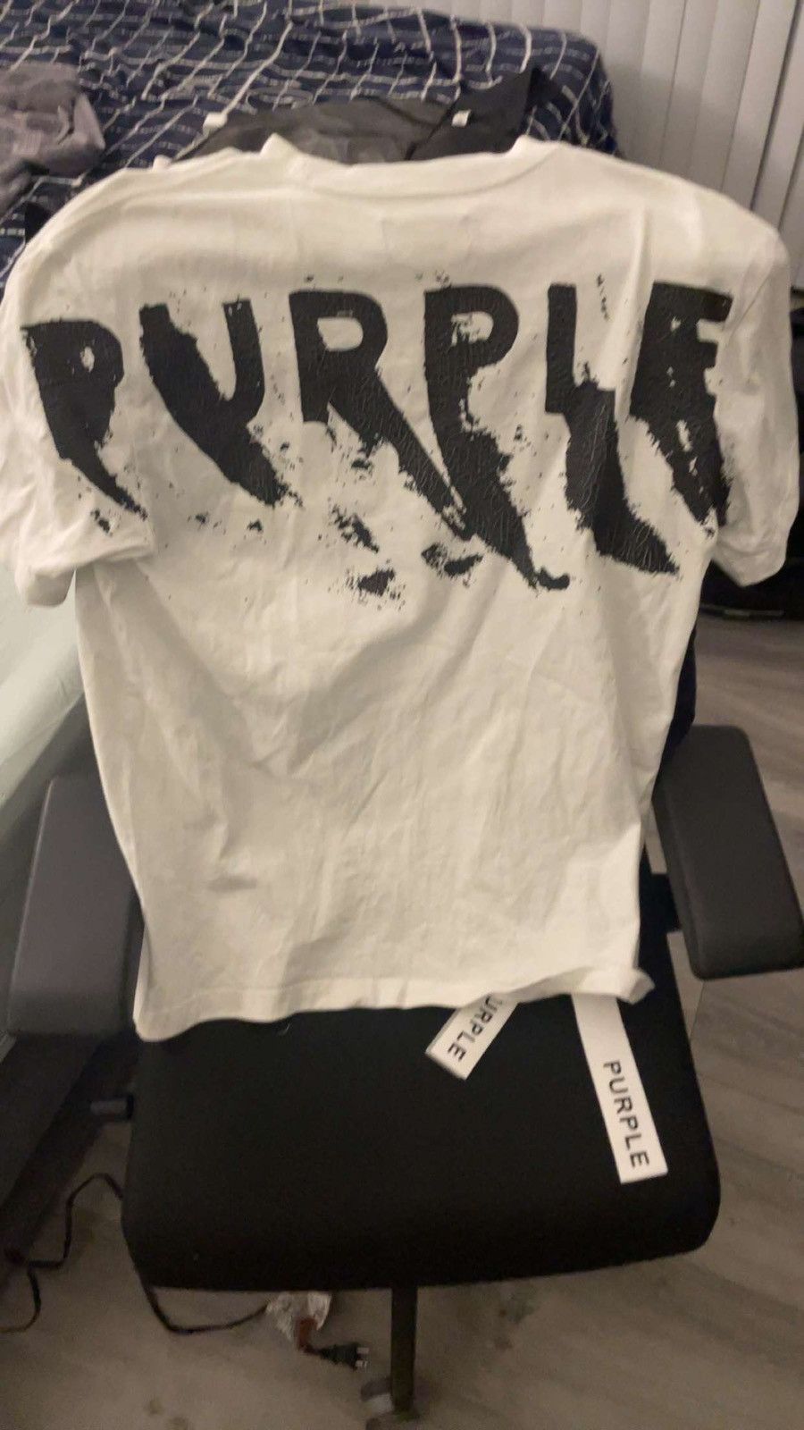 Purple Brand Painted Wordmark T-Shirt Size US M / EU 48-50 / 2 - 2 Thumbnail