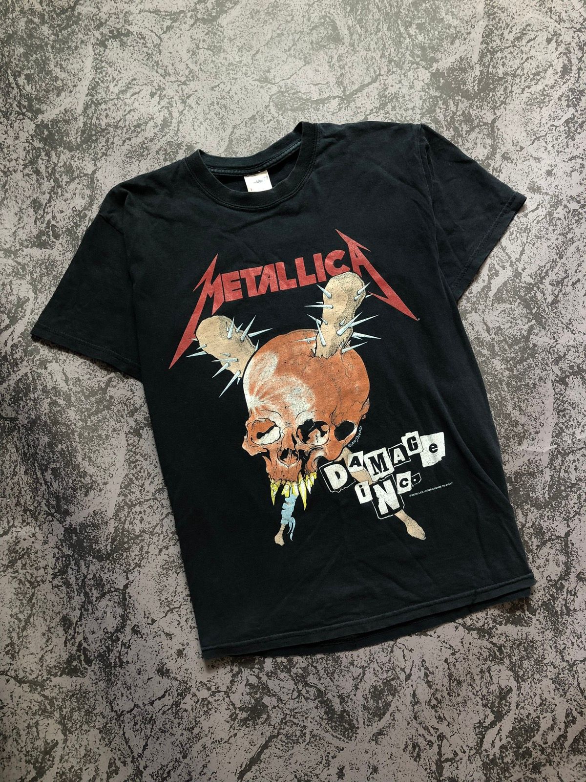 Pre-owned Band Tees X Metallica Vintage T-shirt Metallica 90's Shirt Damage Inc Tour 1998 In Black