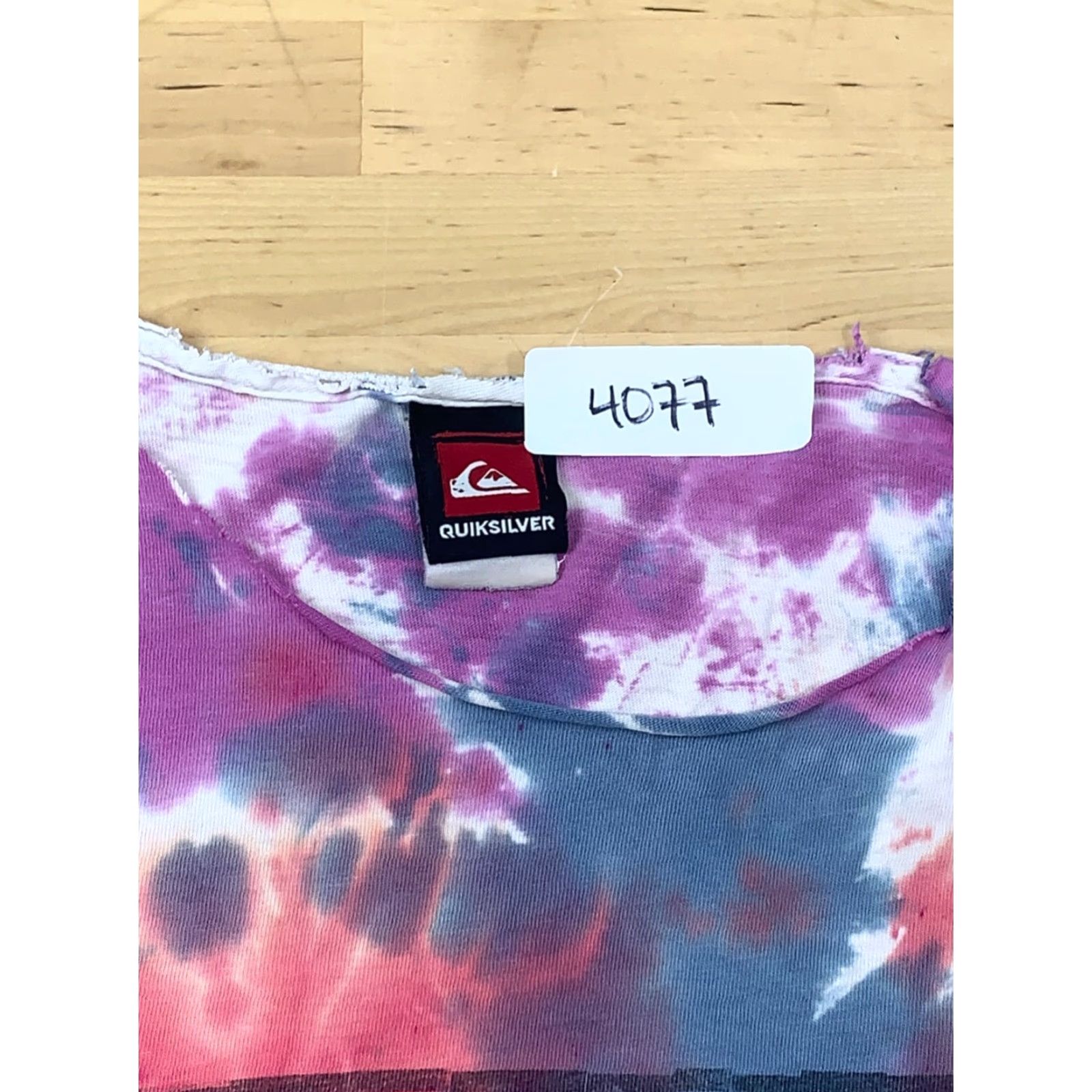 Quiksilver Womens Quiksilver T Shirt Short Sleeve Multicolor Beach S Surf Tie Dye Size S / US 4 / IT 40 - 3 Thumbnail