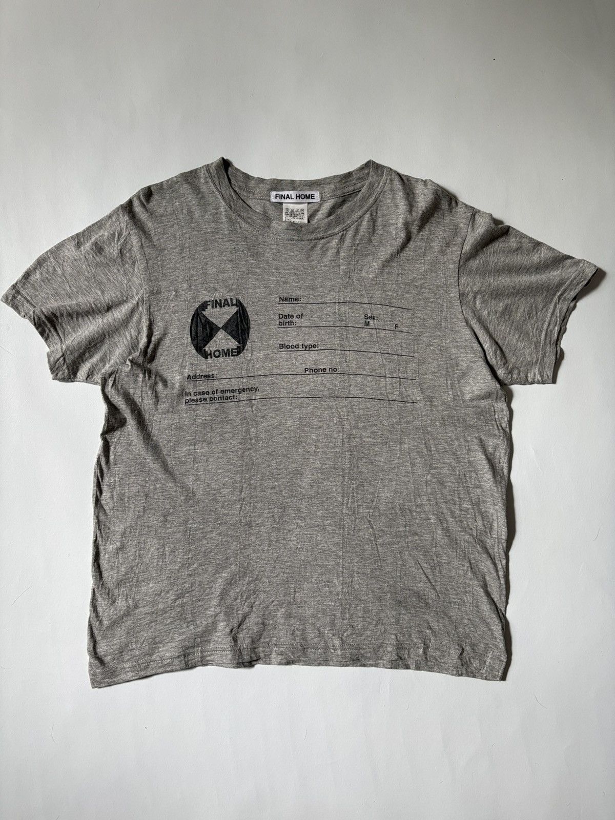 Final Home Final Home Gray Survival Tee Size US S / EU 44-46 / 1 - 1 Thumbnail
