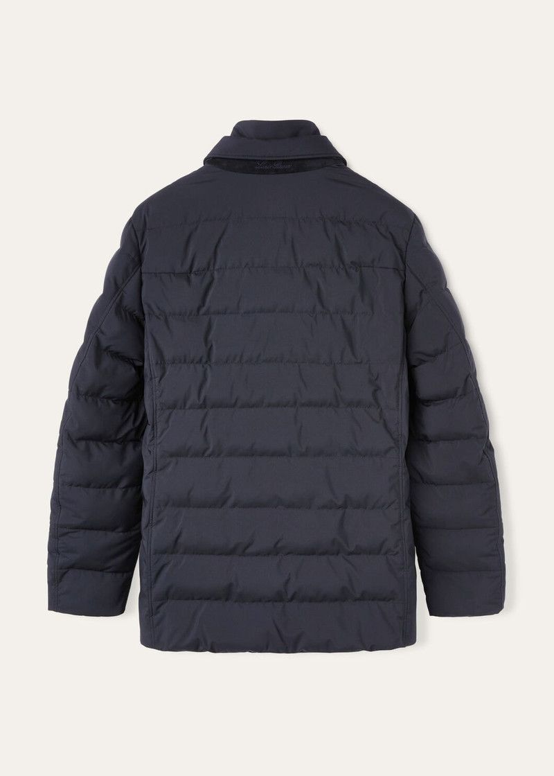 Loro Piana o1w1db10226 FAN3988 Nama Jacket in Navy Blue Size US XL / EU 56 / 4 - 7 Thumbnail