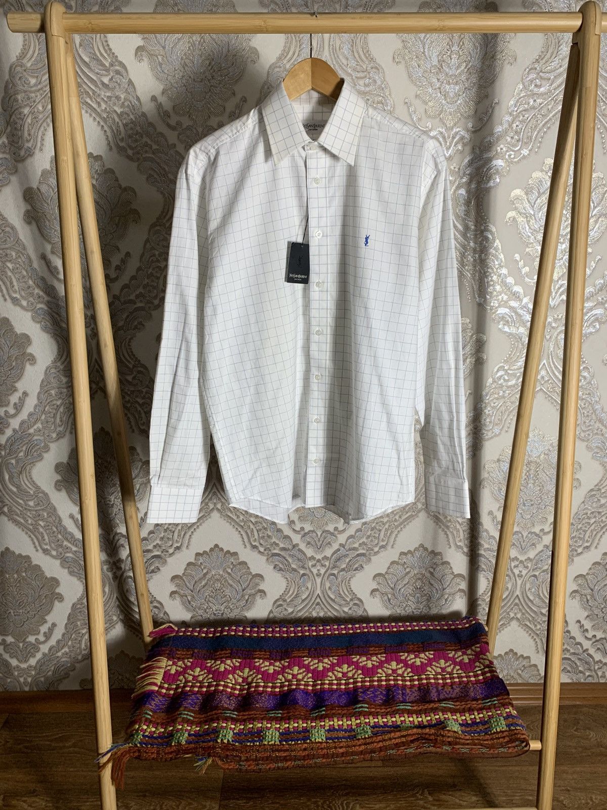 Saint Laurent Paris VINTAGE YVES SAINT LAURENT CLASSIC DESIGNER RETRO Y2K 90s Size US XL / EU 56 / 4 - 2 Thumbnail