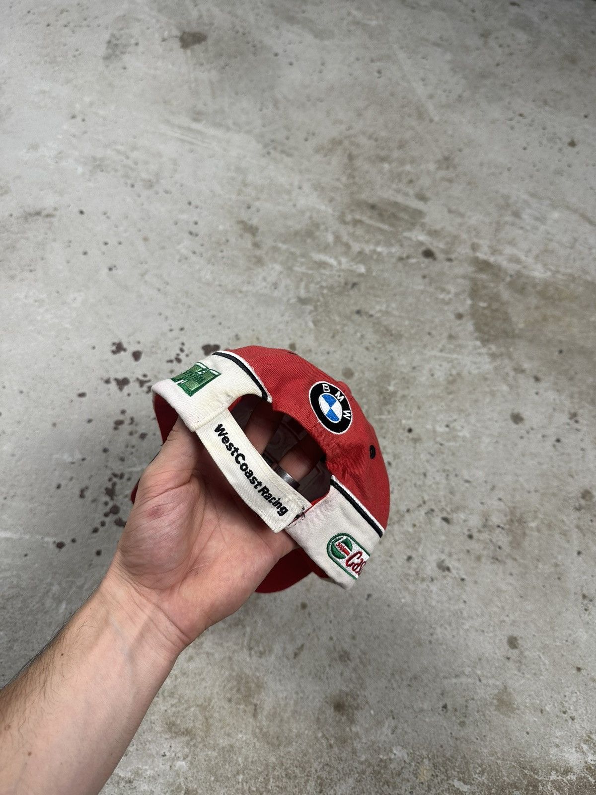 BMW Vintage Y2M BMW West Coast Racing Red Hat Cap Size ONE SIZE - 5 Thumbnail