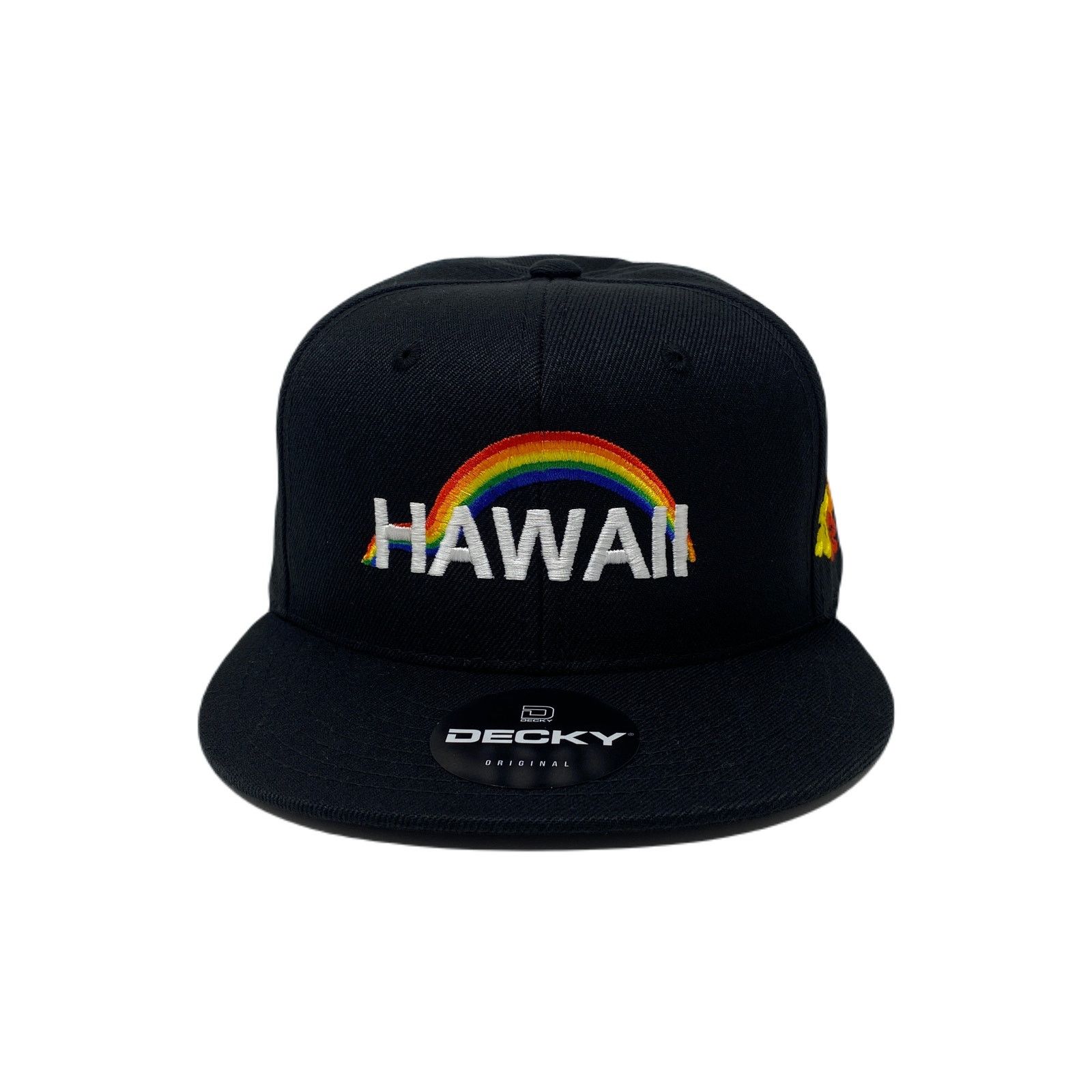 Other Hawaii Aloha Hibiscus Rainbow Island Love Snapback Hat Size ONE SIZE - 4 Thumbnail