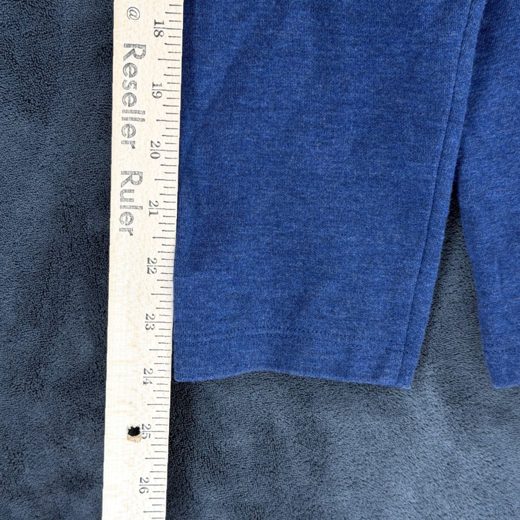 Mizzen+Main Mizzen+Main Mens Blue Heather Quarter Zip Pullover Sweater Large Cotton Modal Size US L / EU 52-54 / 3 - 6 Thumbnail