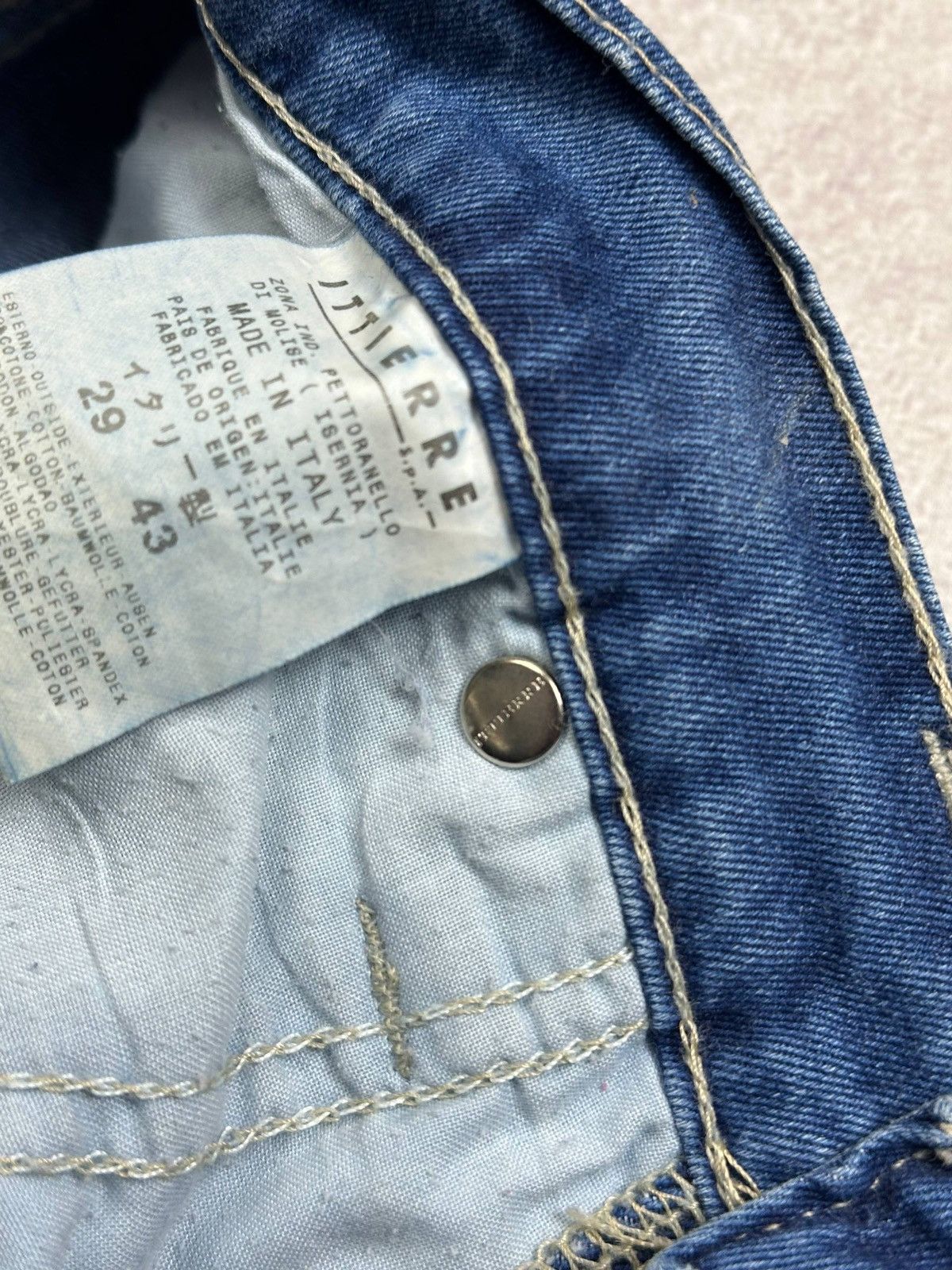Versace Vintage Versace Medusa Blue Jeans Rare 29 Y2K Size US 29 - 8 Thumbnail