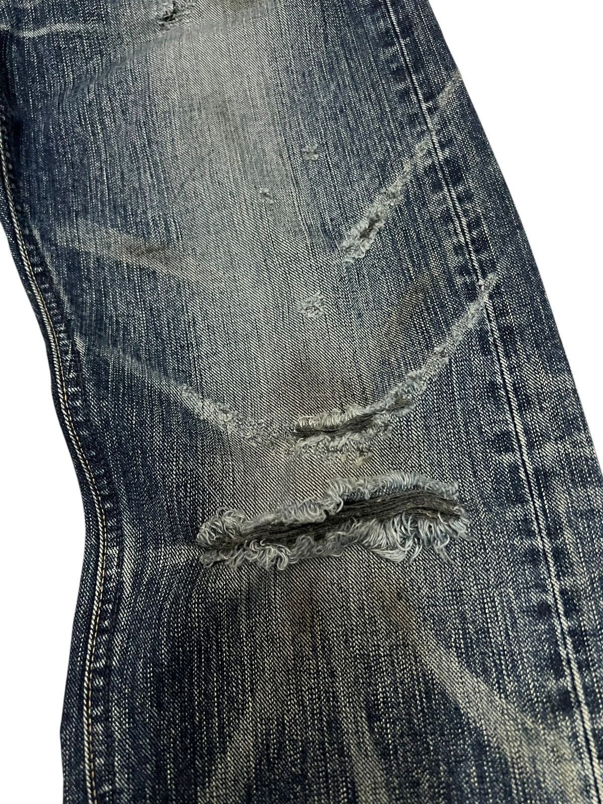 Edwin Vintage Edwin 503 Blue Trip Distress Jean Size US 32 / EU 48 - 6 Thumbnail