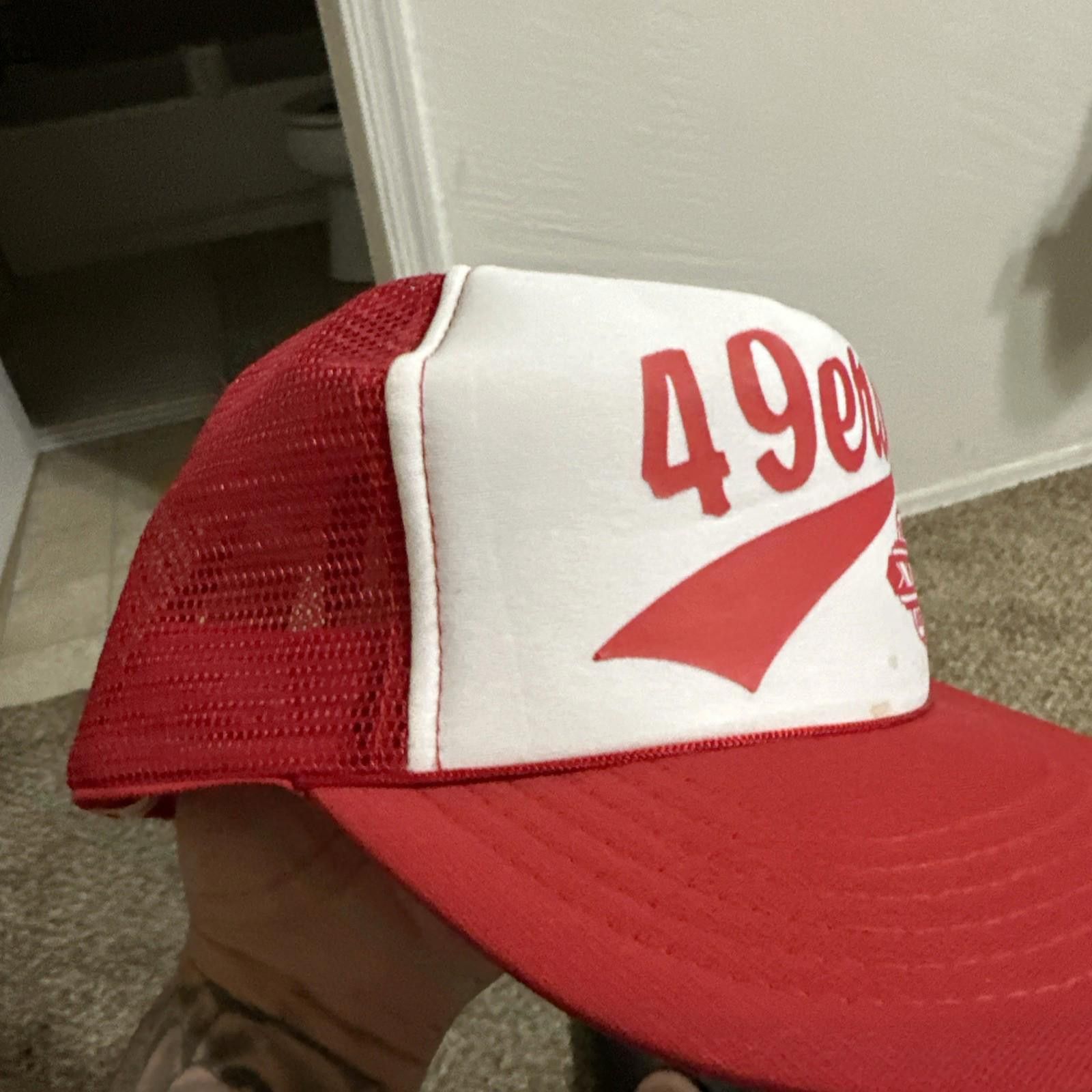 Sports Specialties 49ers Super Bowl XIX (1985) trucker Hat SnapBack Size ONE SIZE - 5 Thumbnail