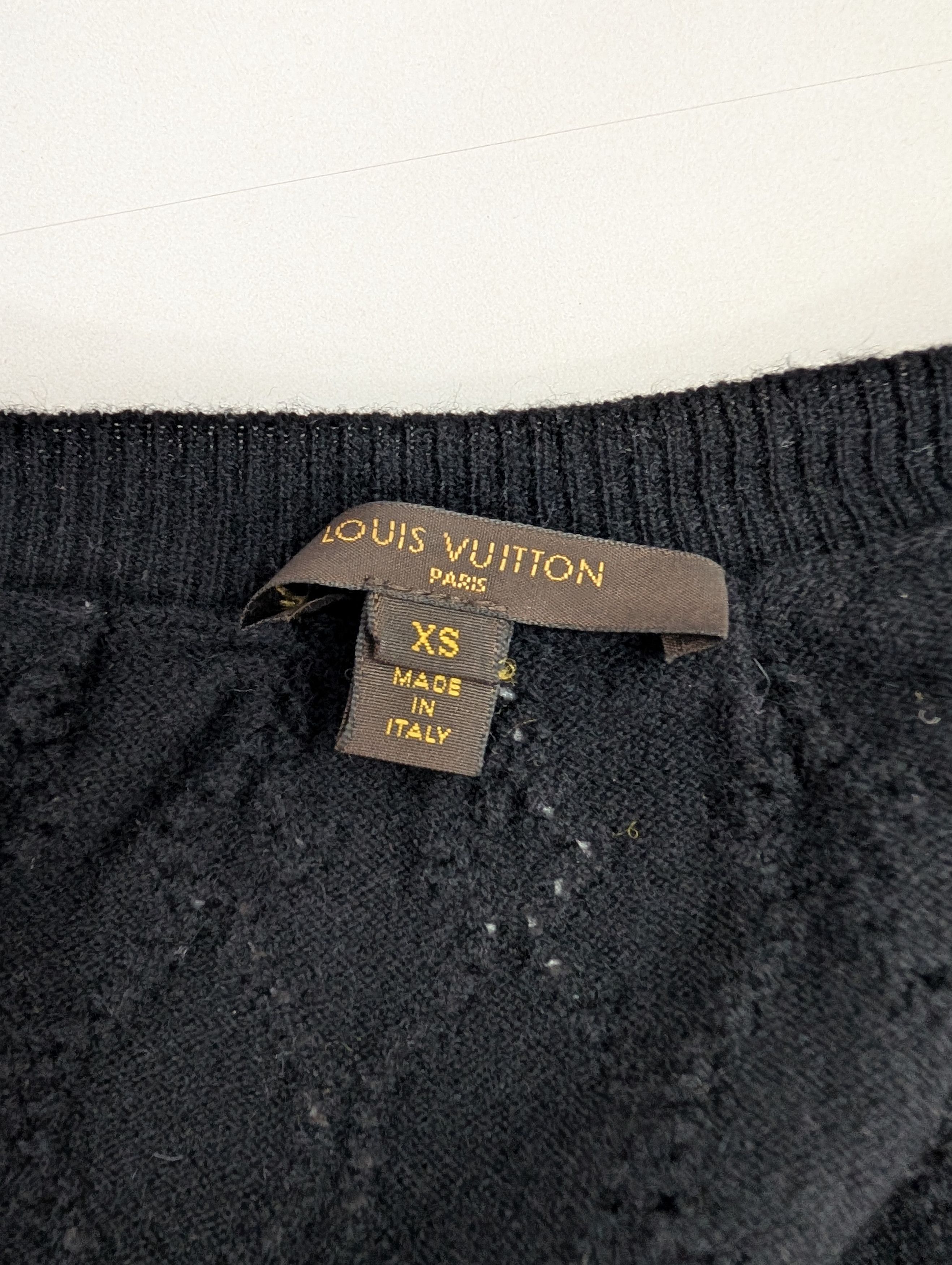 Louis Vuitton Louis Vuitton Black Open Cardigan With Gold Chain Size XS / US 0-2 / IT 36-38 - 7 Thumbnail