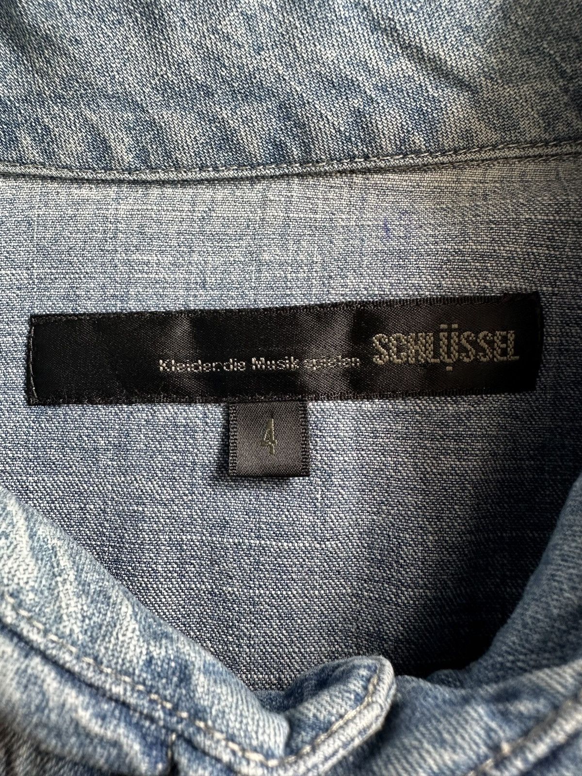 Schlussel 00's Schlussel j-rock stonewash denim shirt Size US M / EU 48-50 / 2 - 15 Thumbnail