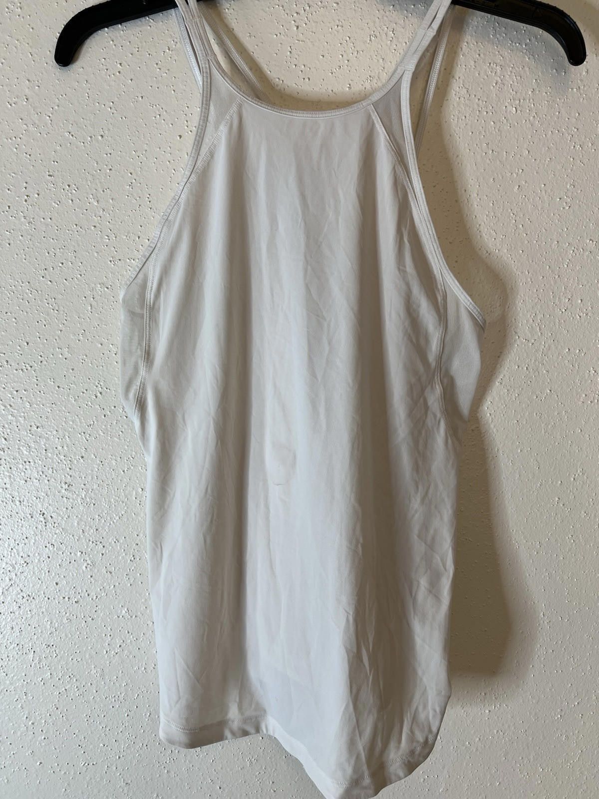 Designer Lululemon Tank Top White Lightweight Sheer Estimated Sz6 Size S / US 4 / IT 40 - 1 Thumbnail