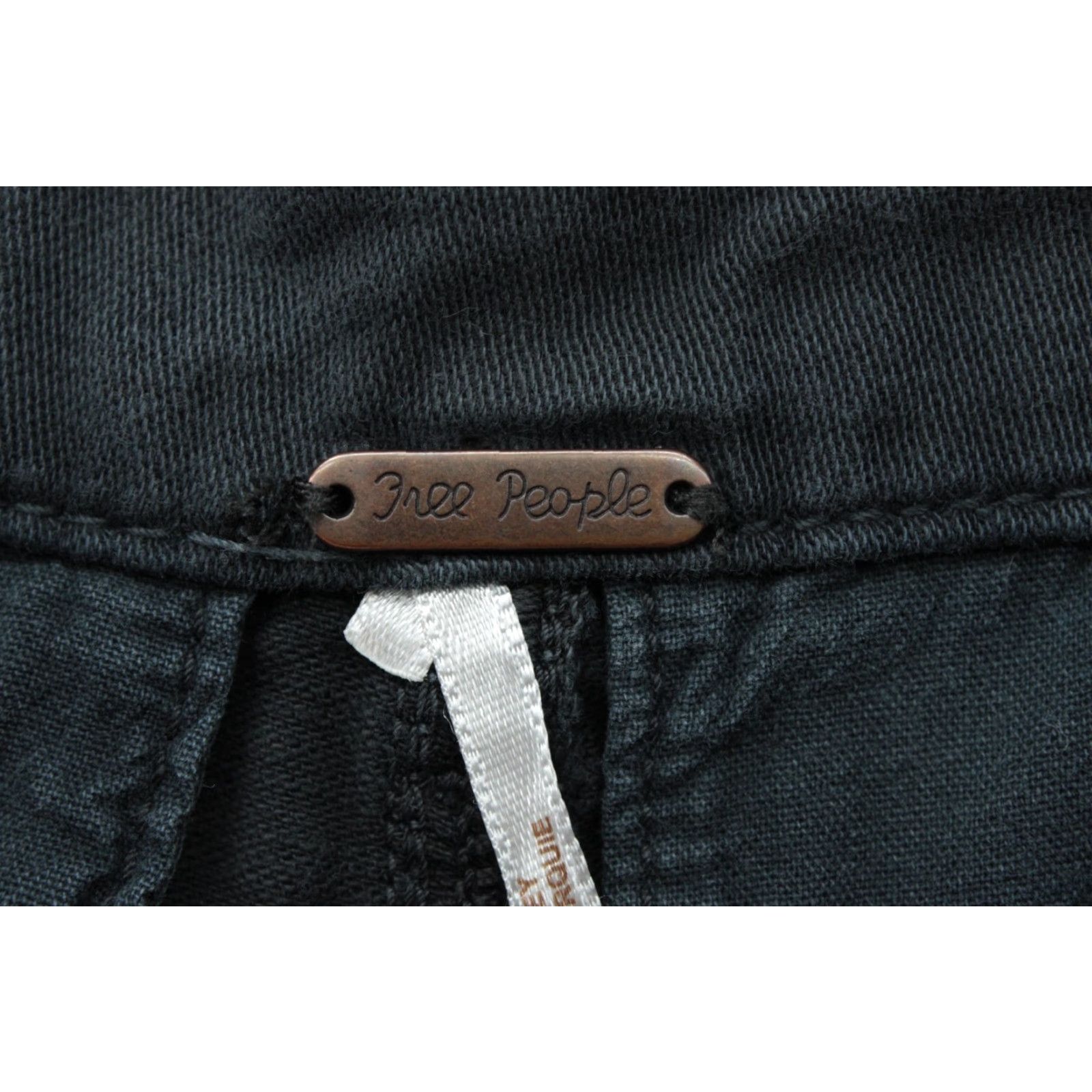 Free People Free People Baggy Pants Women’s Size 2 Blue Wide-Leg Slouchy Boho Cotton Blend Pockets 30in Inseam 40in Length Size 26" / US 2 / IT 38 - 6 Thumbnail