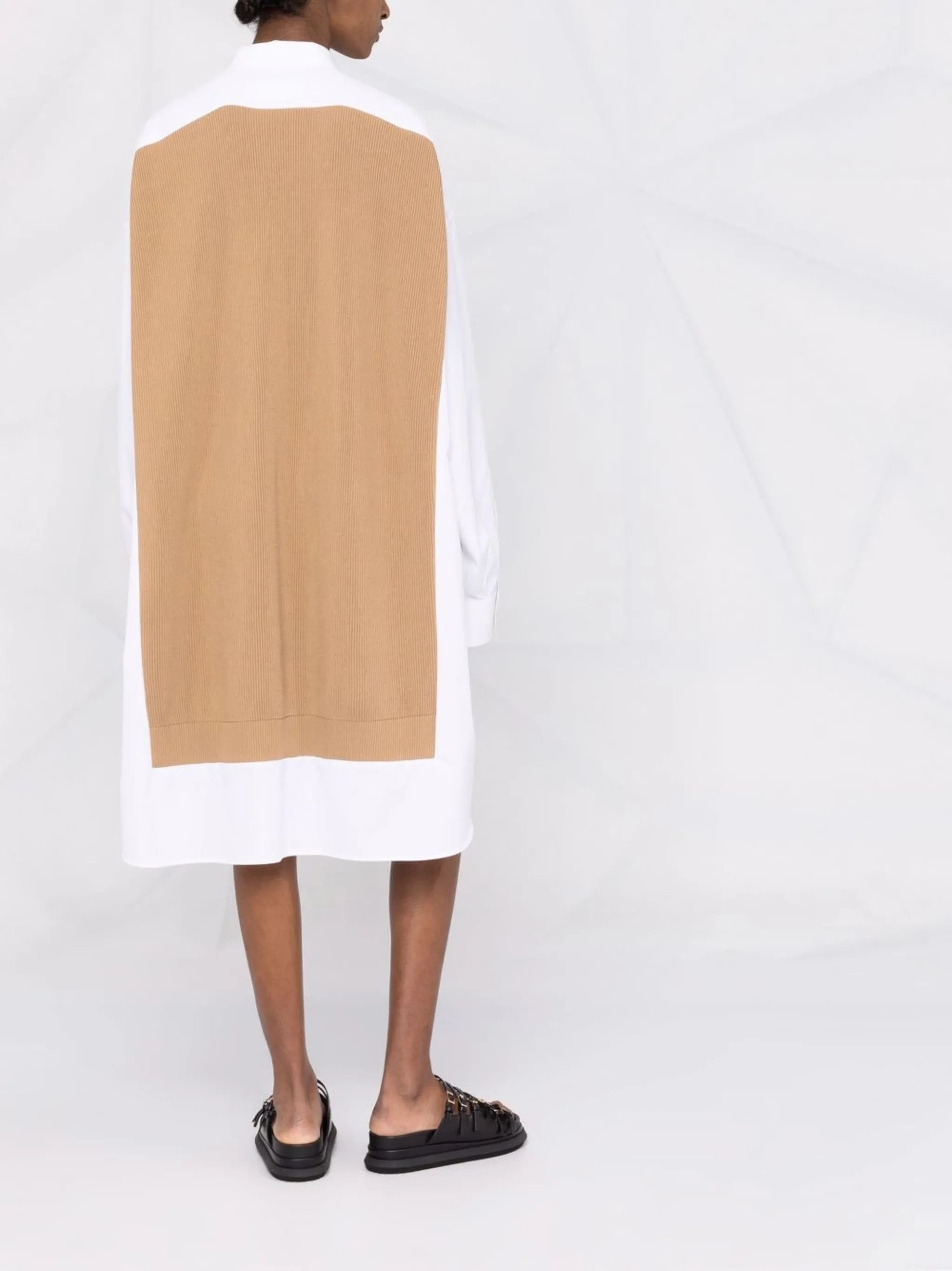 Maison Margiela o1y0625 Midi Dress in Beige/White Size XS / US 0-2 / IT 36-38 - 5 Thumbnail