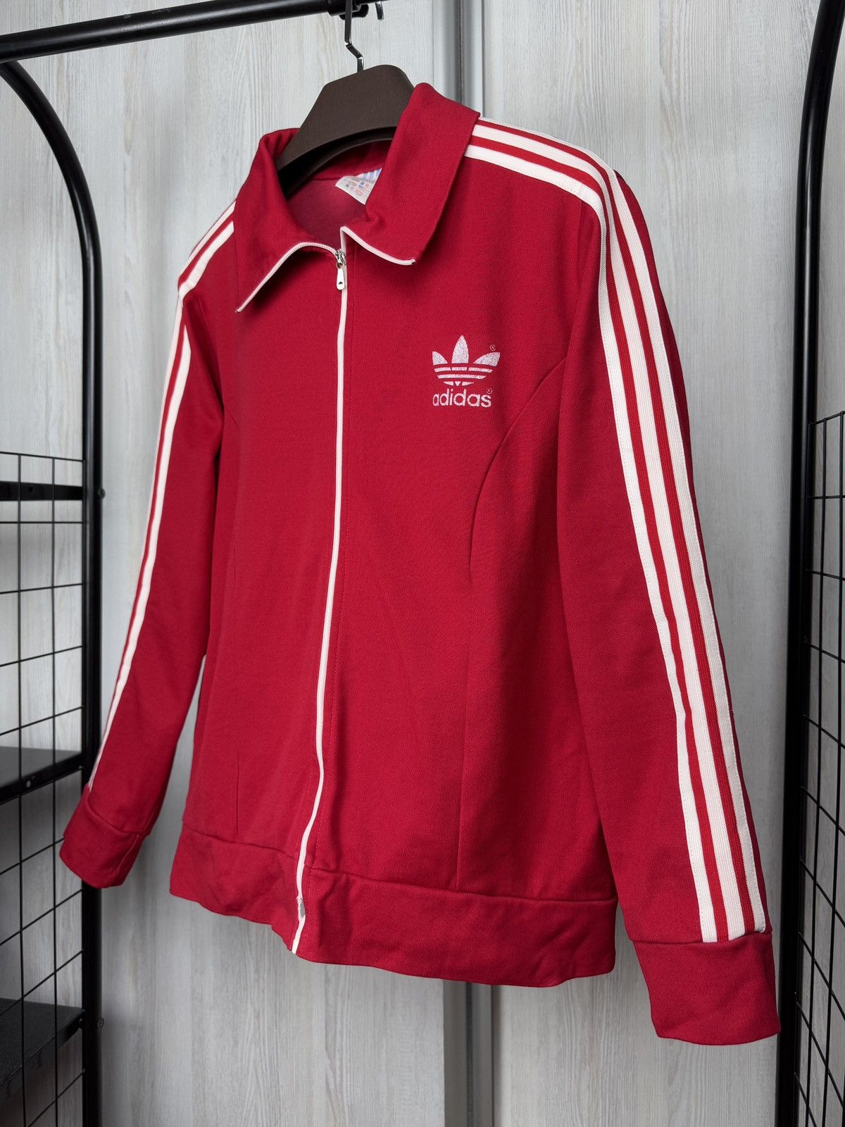 Adidas Adidas Originals Vintage 80s Red Track Suit Jacket Pants Size US L / EU 52-54 / 3 - 15 Thumbnail