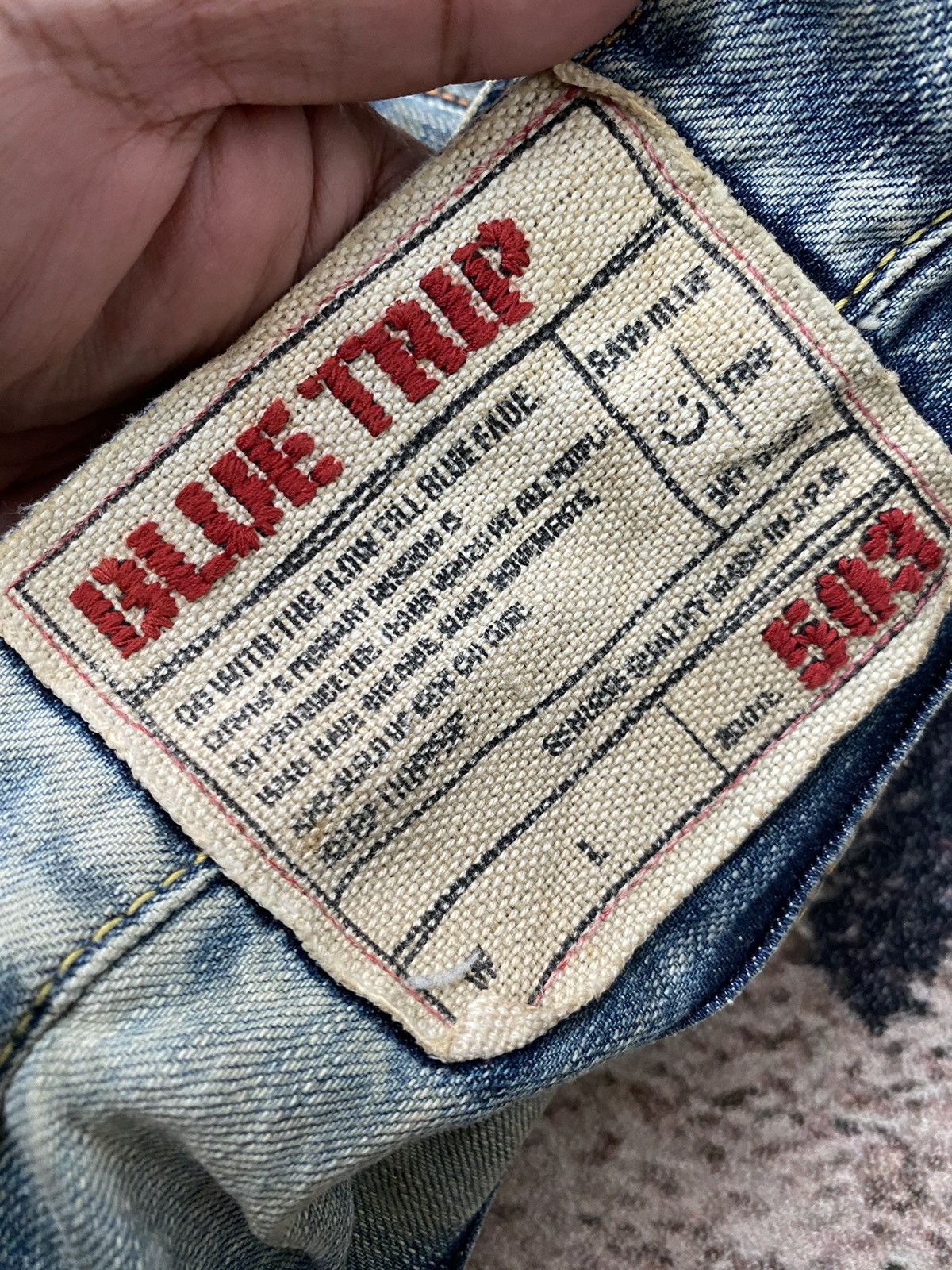 Edwin Vintage Edwin Distressed Blue Trip 503 Denim Made In Japan Size US 34 / EU 50 - 15 Thumbnail