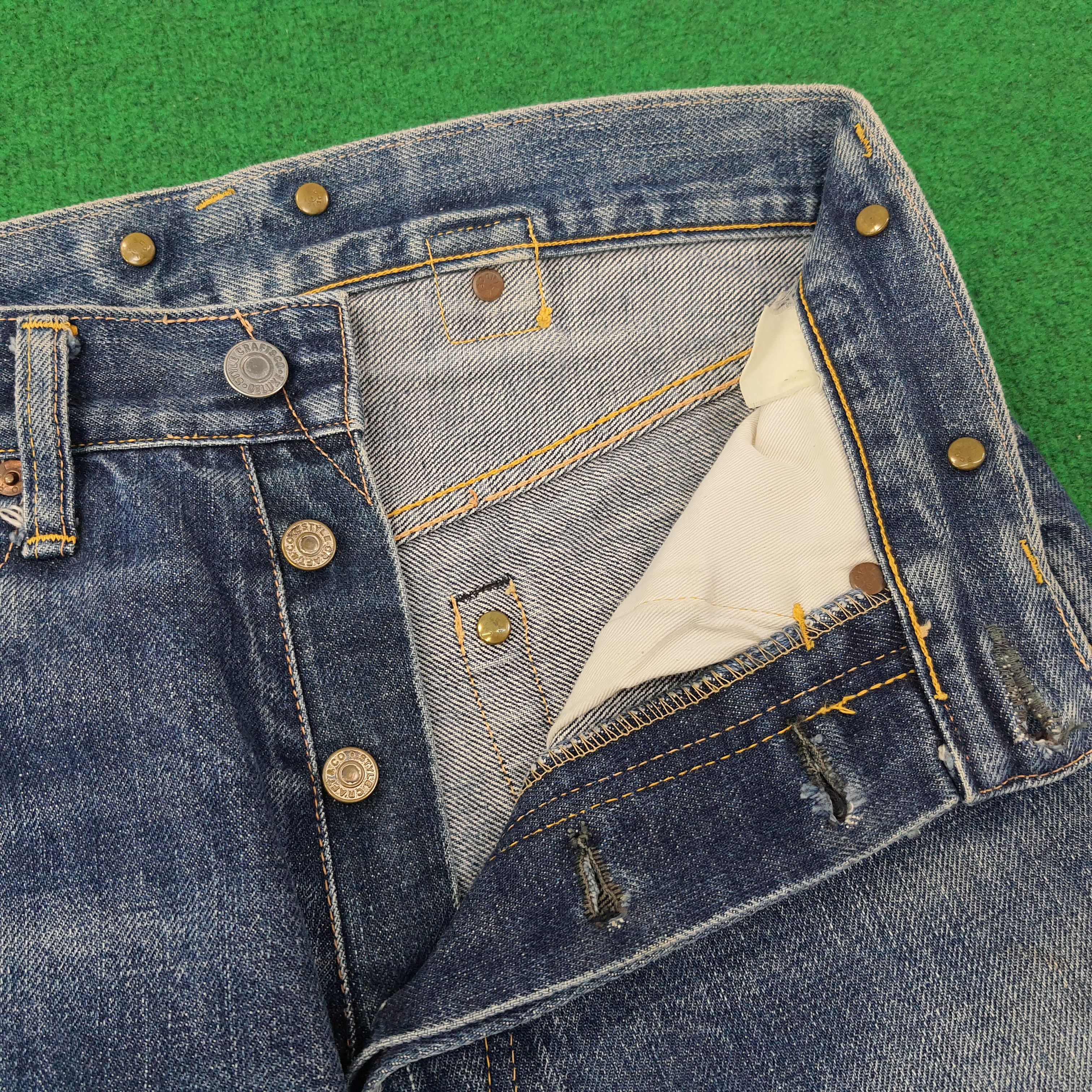 Evisu Vintage Evisu Jeans Selvedge Custom Logo 3Q Jeans C258N14 Size US 27 - 6 Thumbnail