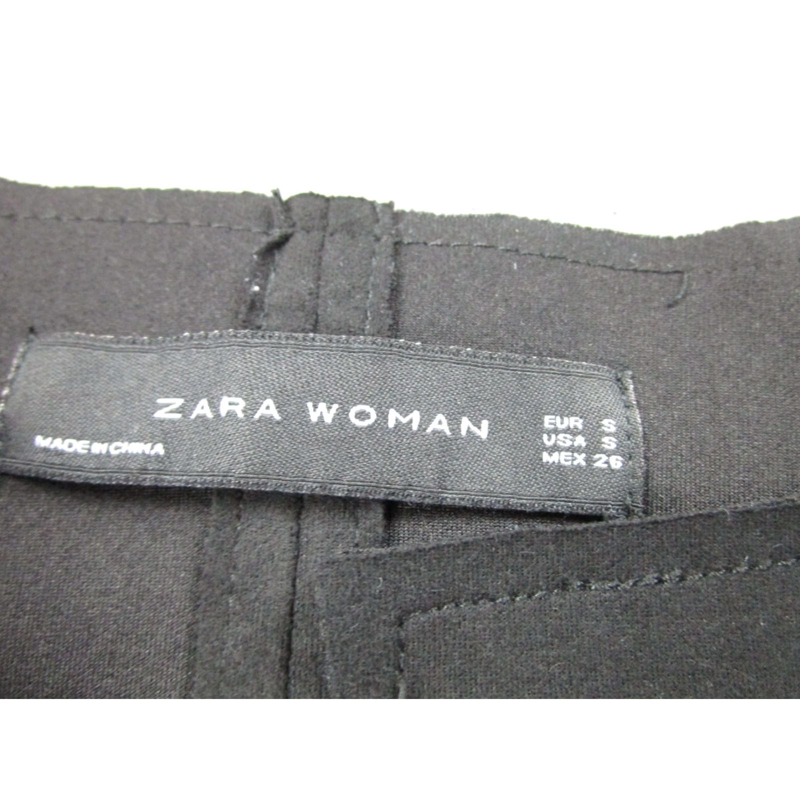 Zara VINTAGE Zara Shirt Dress Womens S Black Snap Button Cyber Mall Goth Gothic Witchy y2k Size M / US 6-8 / IT 42-44 - 6 Thumbnail