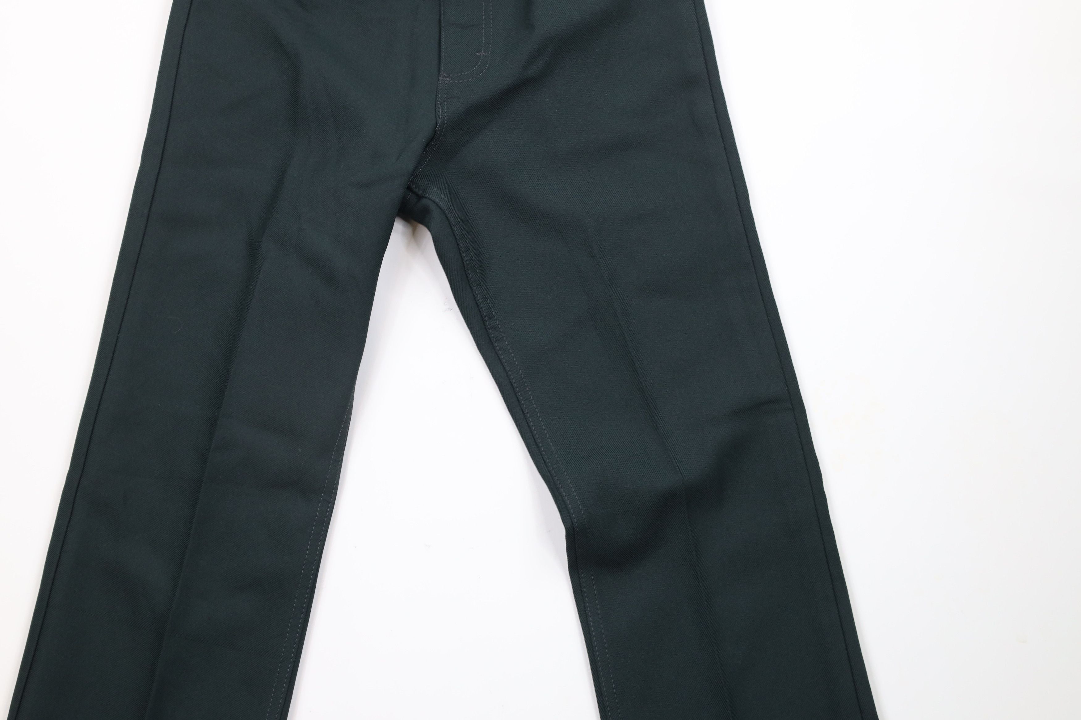 Vintage × Wrangler Vintage 90s Wrangler Wide Leg Bootcut Pants Green Polyester Size US 31 - 3 Thumbnail