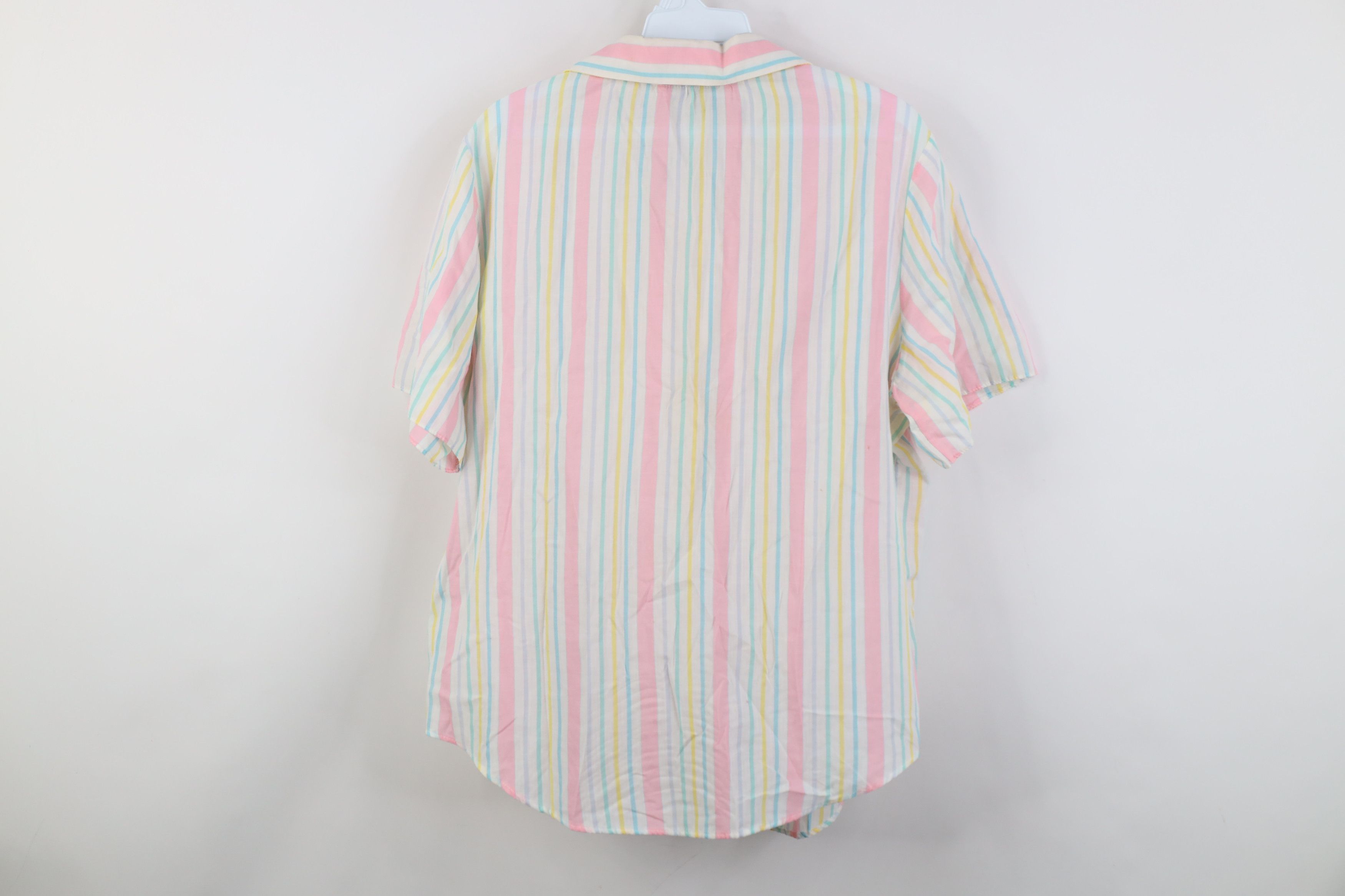 Vintage Vintage 70s 80s Streetwear Rainbow Striped Button Shirt Size S / US 4 / IT 40 - 13 Thumbnail