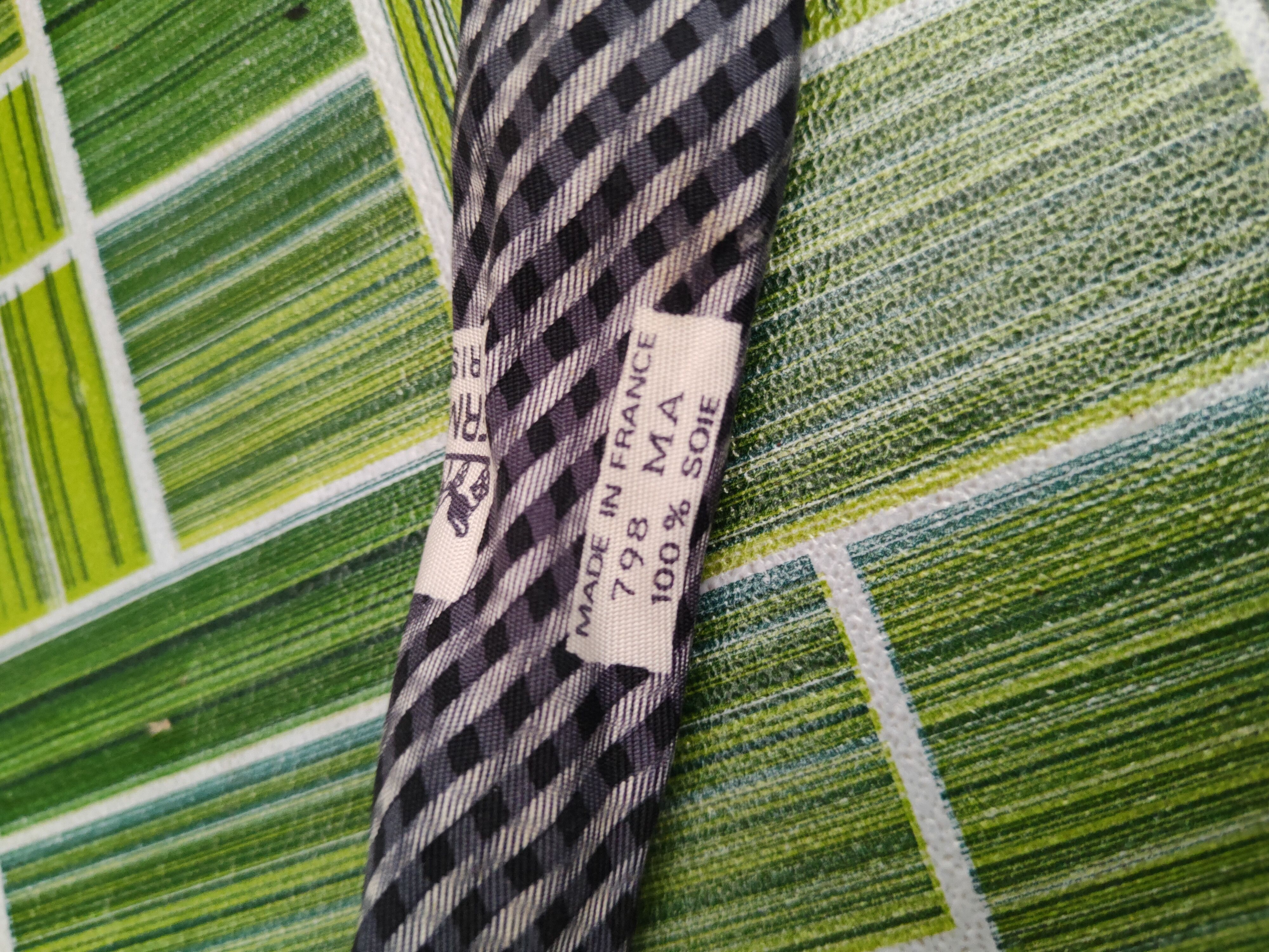 Hermes Hermes Dark Gray Ties #S2898 Size ONE SIZE - 5 Thumbnail