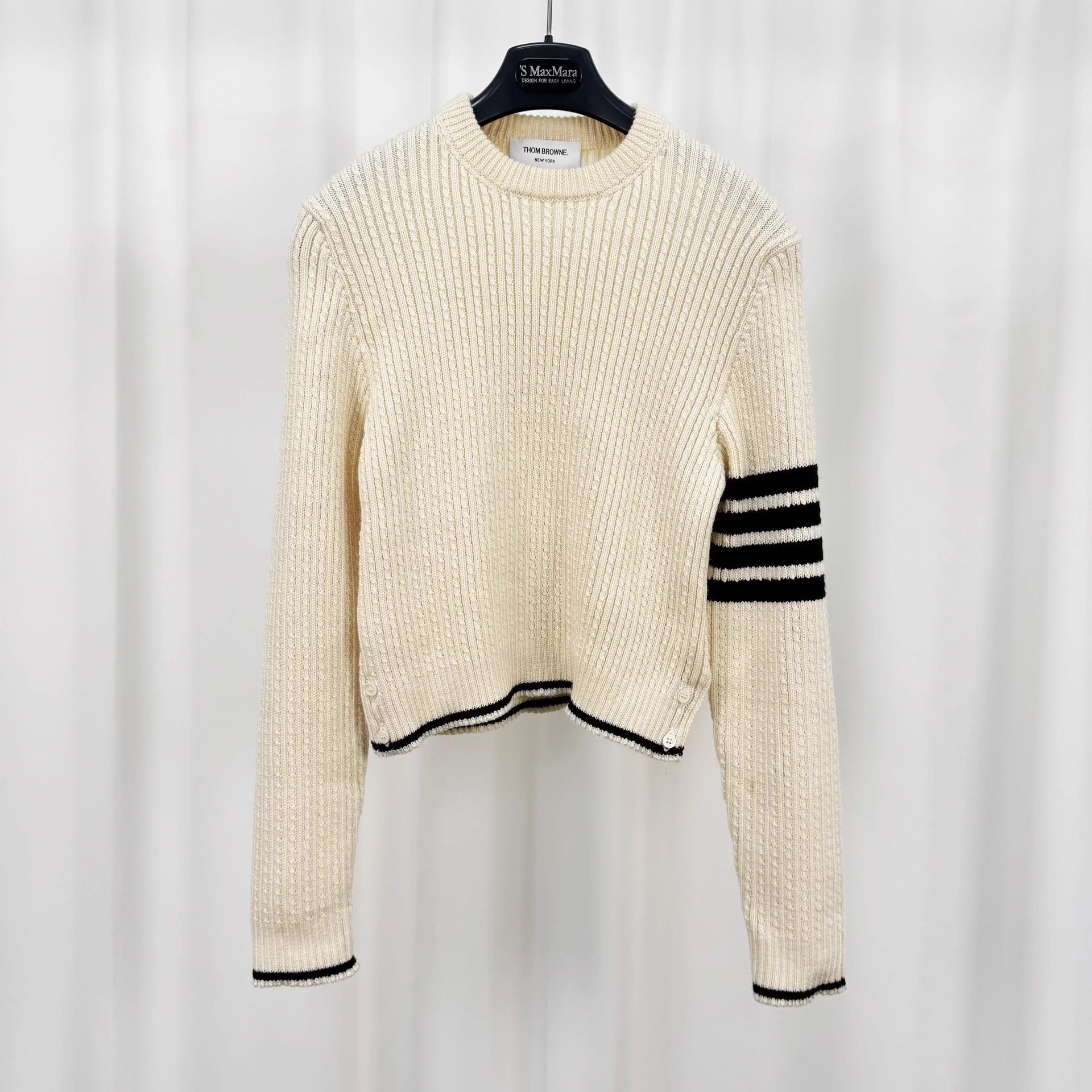 Thom Browne 24fw 4-Bar Wool Knit Sweater 40 98 New