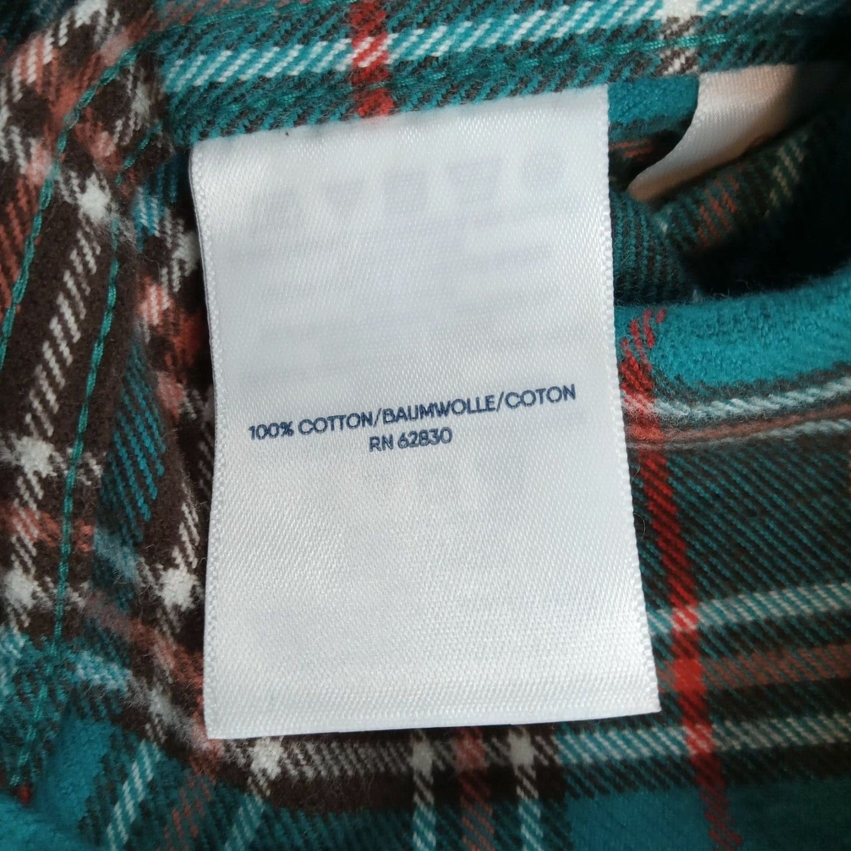 Lands' End Lands End Shirt Mens 16-16.5 Blue Brown Plaid Flannel Traditional Fit Button Up Shirt - Mens Regular Size 16 Blue Plaid Size US L / EU 52-54 / 3 - 6 Thumbnail
