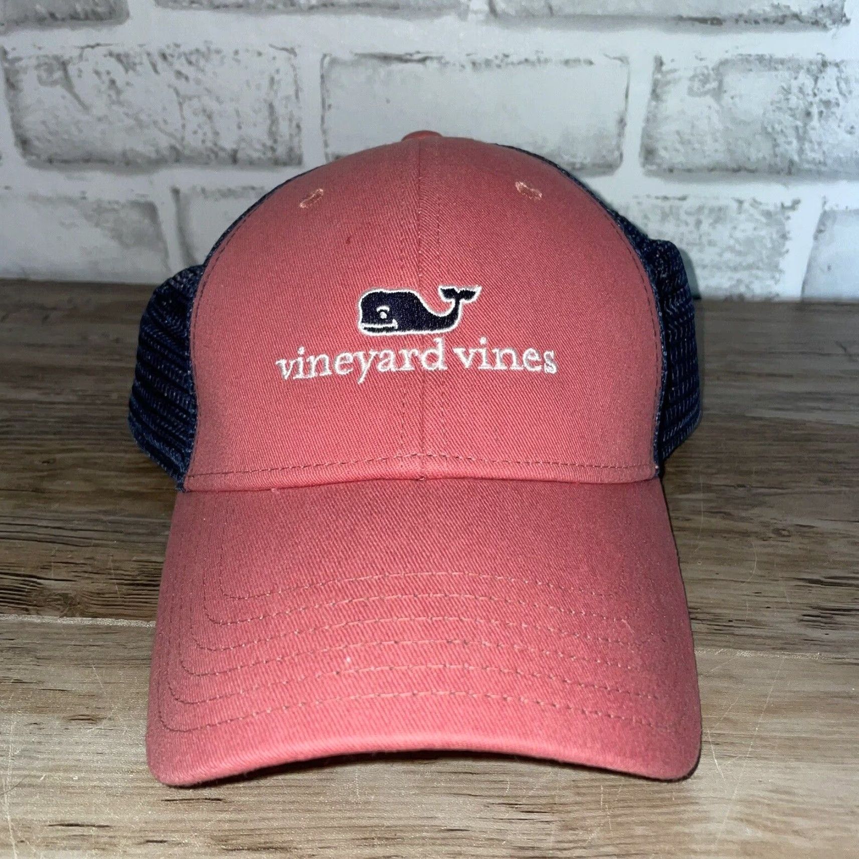 Vineyard Vines Vineyard Vines Red Adjustable Trucker Hat Cap Mens One Size Size ONE SIZE - 4 Thumbnail