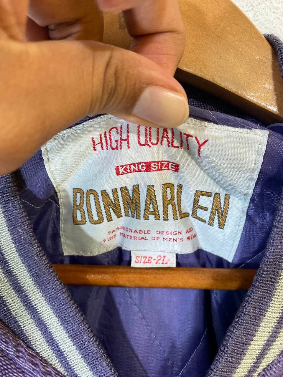 Japanese Brand vintage bon marlen bomber jacket embroided Size US XL / EU 56 / 4 - 3 Thumbnail
