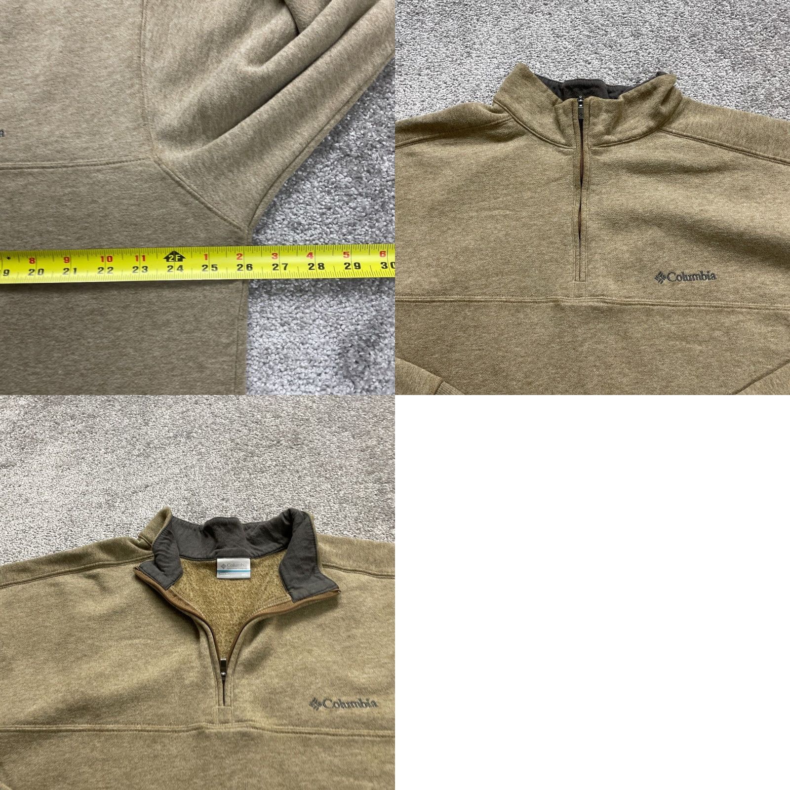 Vintage Columbia Hart Mountain Fleece Jacket Men XXL Brown 1/4 Zip High Neck Logo Hiking Size US XXL / EU 58 / 5 - 8 Thumbnail