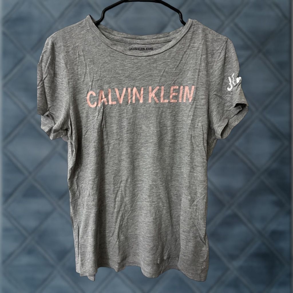 Vintage CALVIN KLEIN COLLECTION Gray T-Shirt Women Medium Solid Size M / US 6-8 / IT 42-44 - 1 Thumbnail