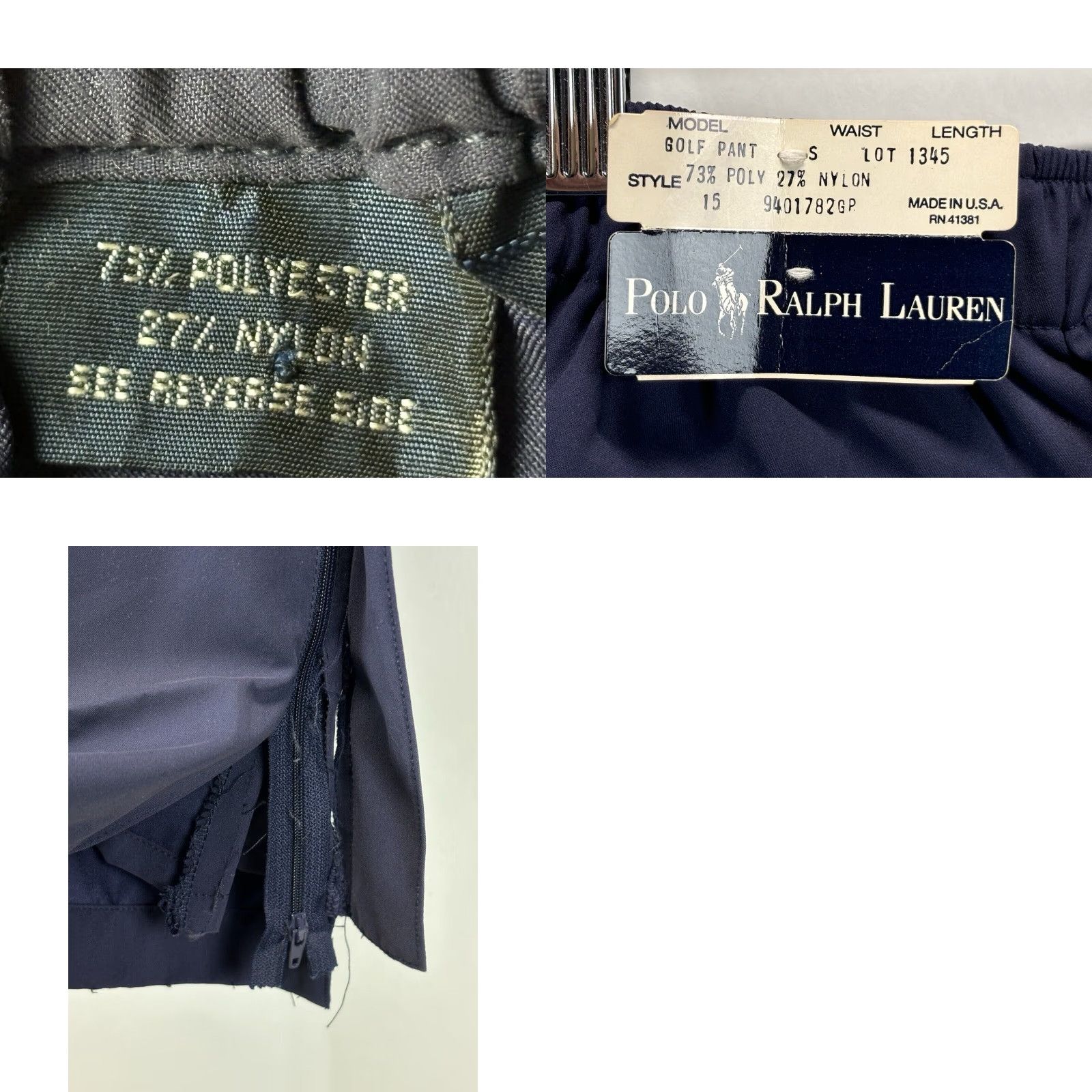 Ralph Lauren NEW! Polo Ralph Lauren Track Pants Sz Small Men’s Navy Ankle Zip Deadstock READ Size US S / EU 44-46 / 1 - 8 Thumbnail