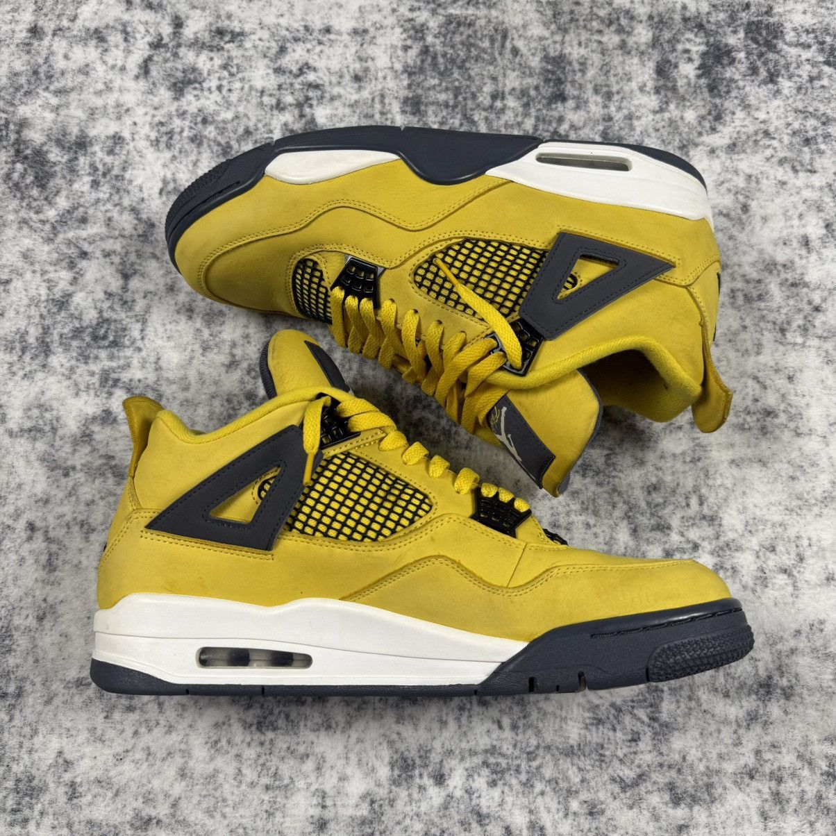 Jordan Brand Jordan 4 Lightning 2021 ‘Yellow’ Shoes Size US 12 / EU 45 - 3 Thumbnail