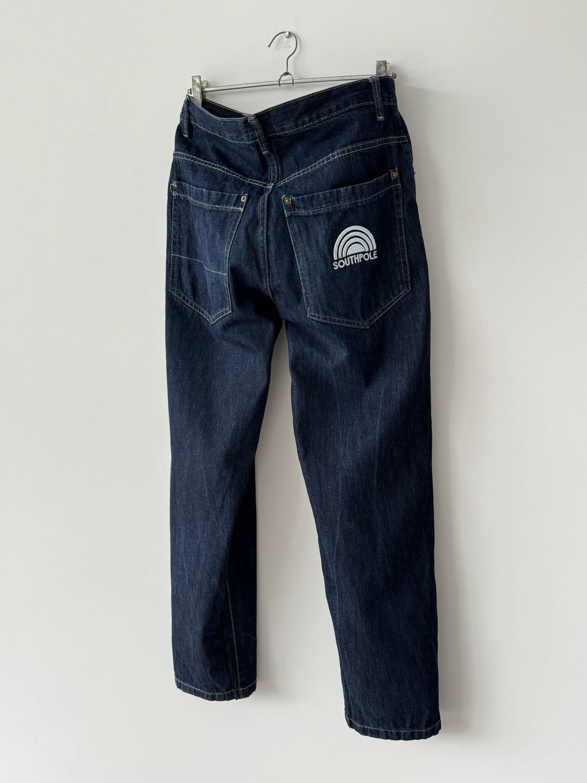 JNCO × Southpole × Vintage Vintage Southpole Dark Blue Washed Jeans Pants Size US 31 - 3 Thumbnail